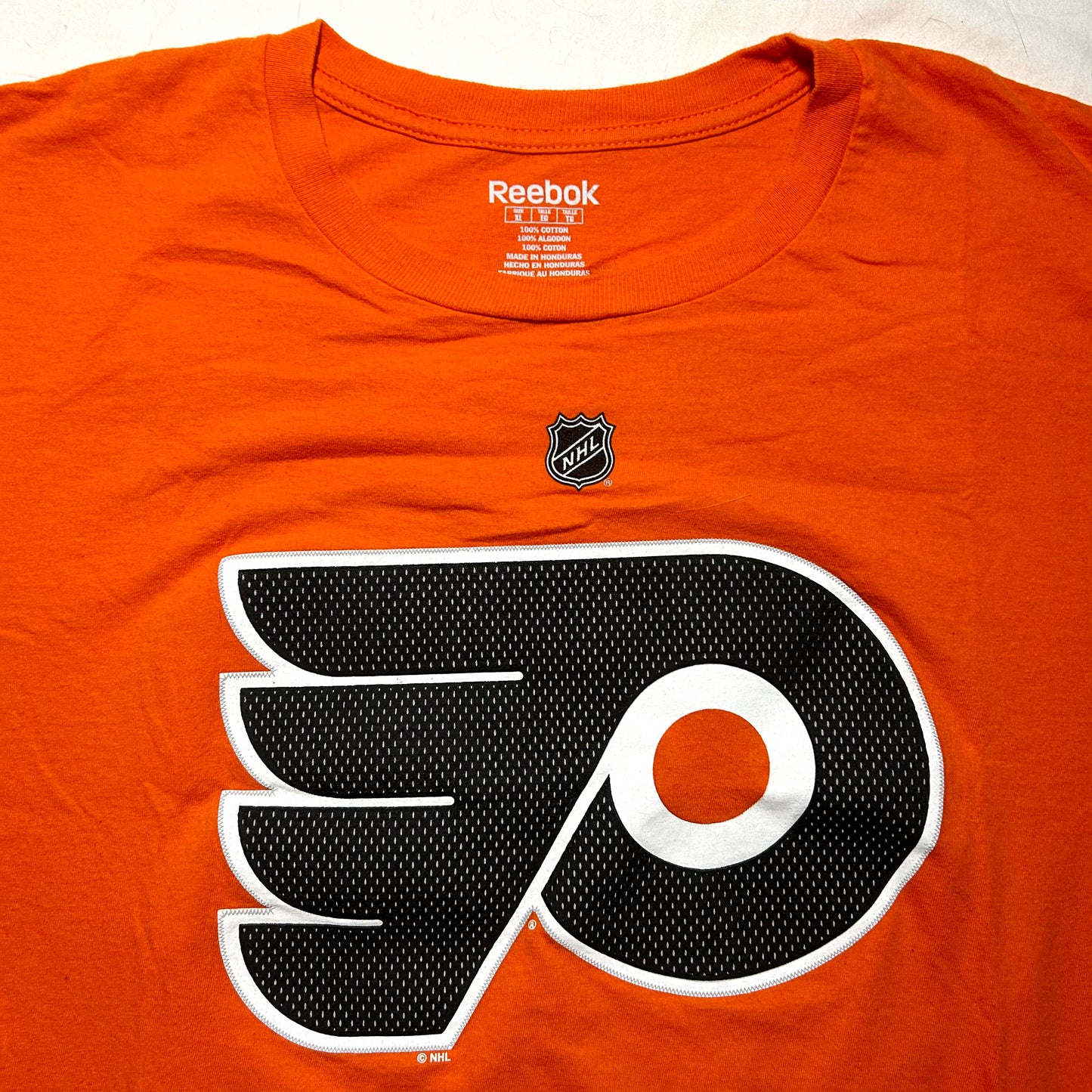 Reebok Philadelphia Flyers Shayne Gostisbehere #53 T-Shirt - XL - Orange
