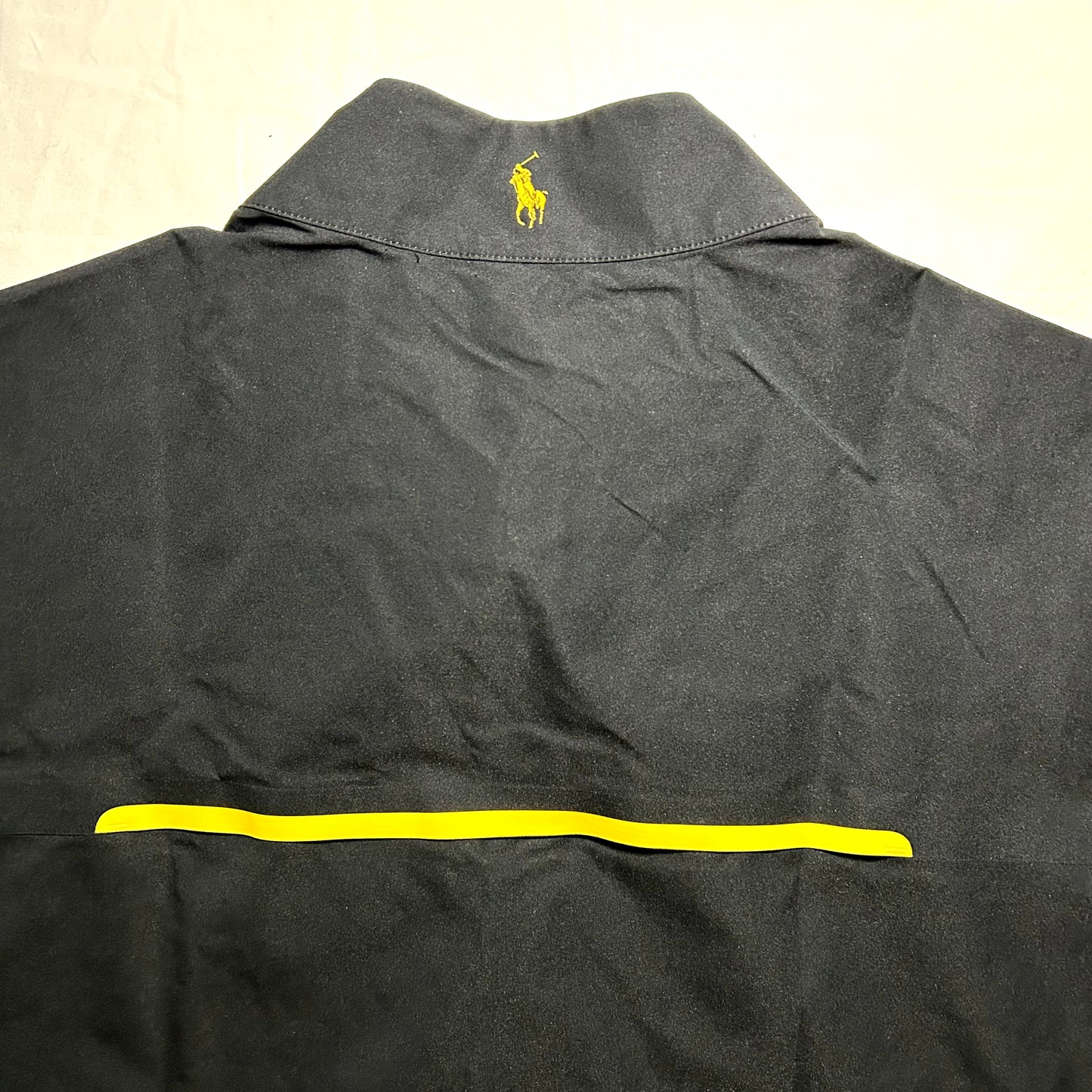 Polo Golf Ralph Lauren Water-Resistant Packable Vest - XL - Black / Yellow