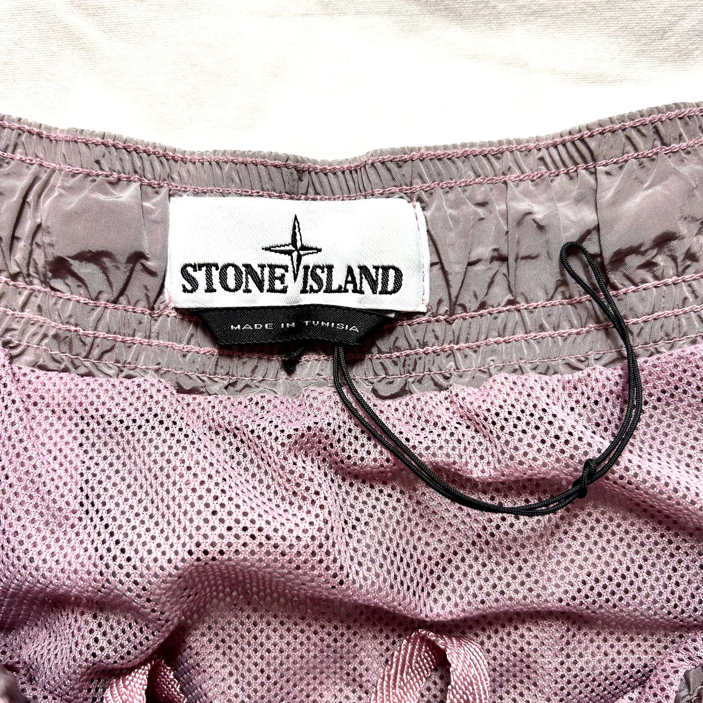 Stone Island Dyed Nylon Metal Shorts - XL - Rose Quartz