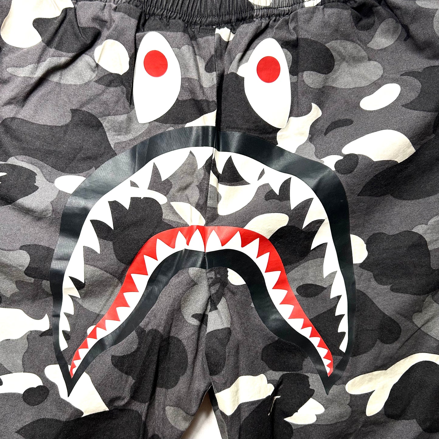 Bape City Camo Shark Beach Pants Spring/Summer 2017 (Glow-in-the-Dark) - Large - Black