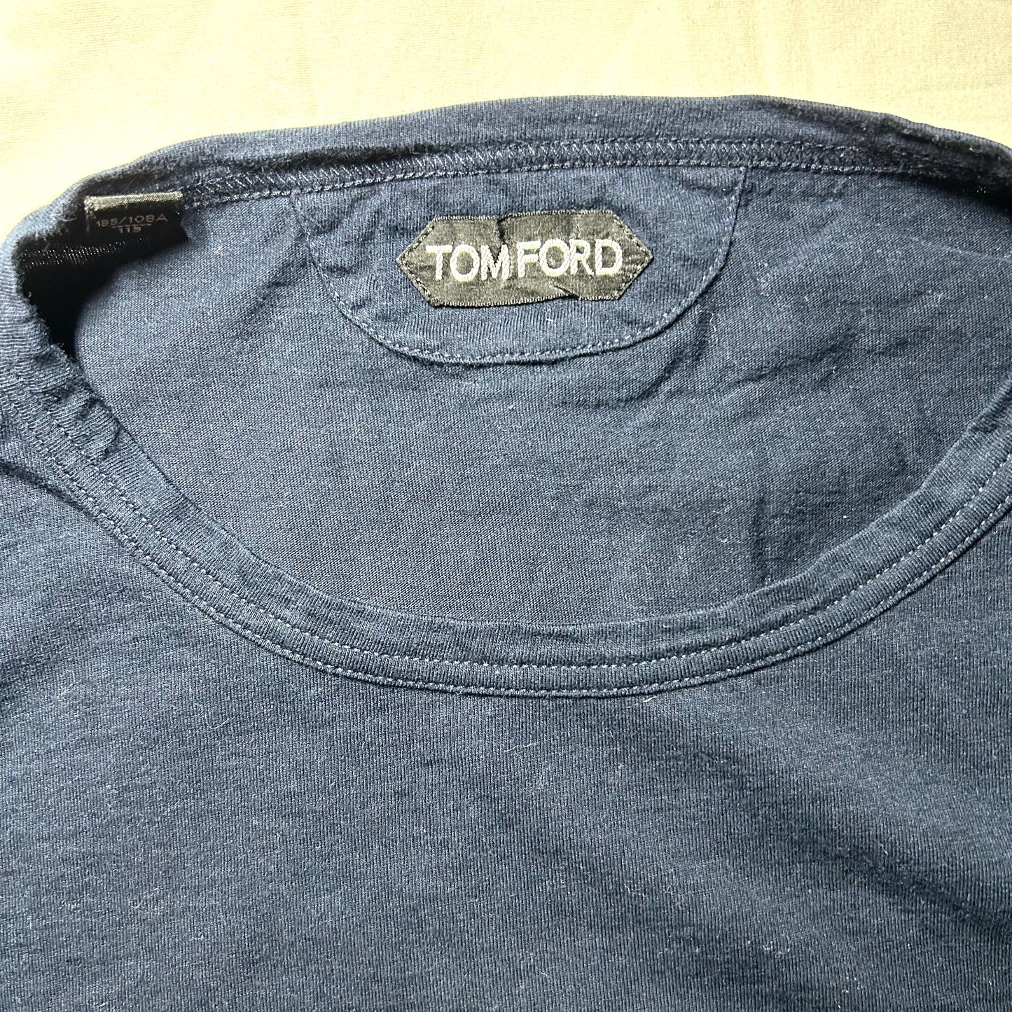 Tom Ford Classic Front Pocket T-Shirt - XL (56) - Navy