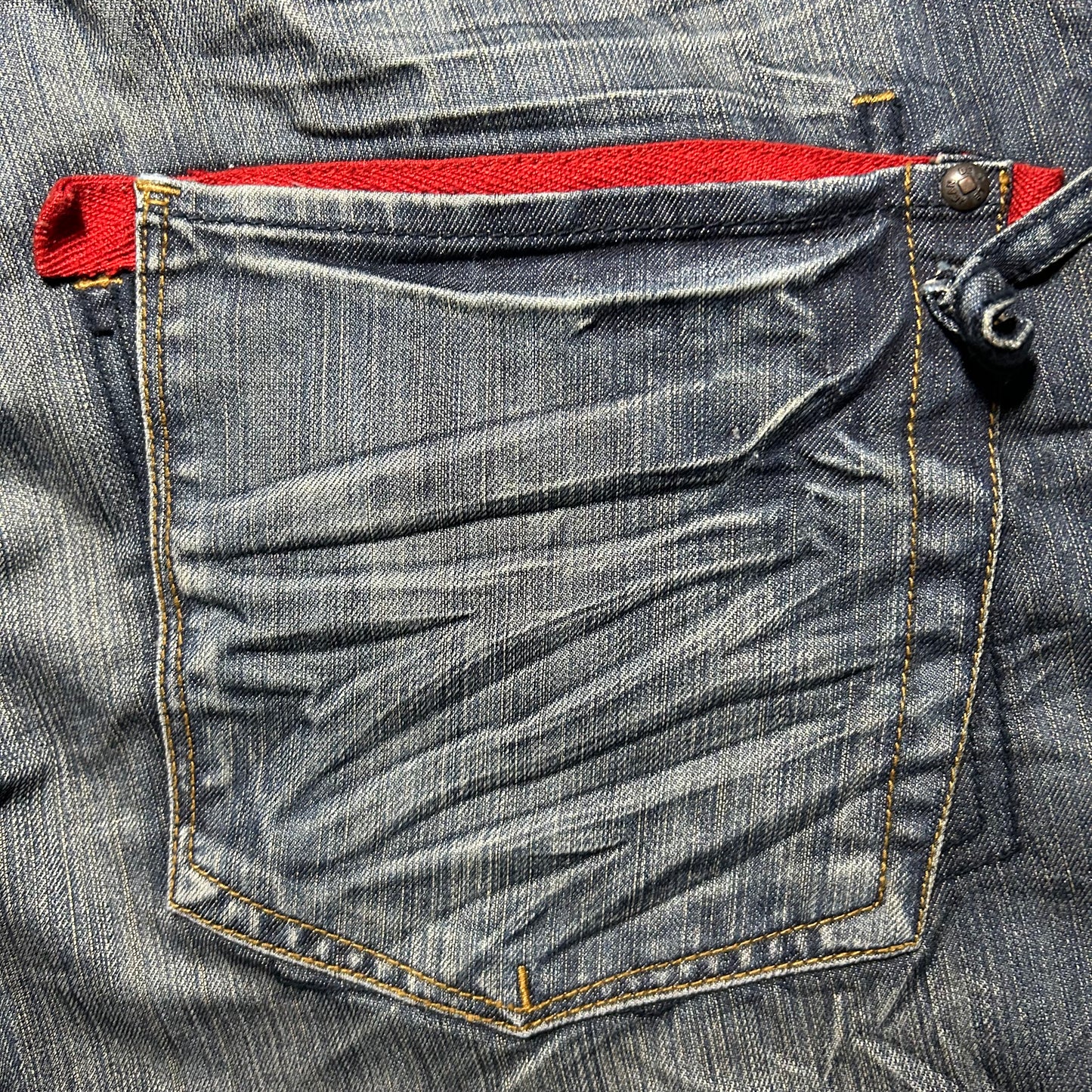 Vintage Le Jean de Marithe + Francois Girbaud Red-Stitched Jeans - 34 x 33