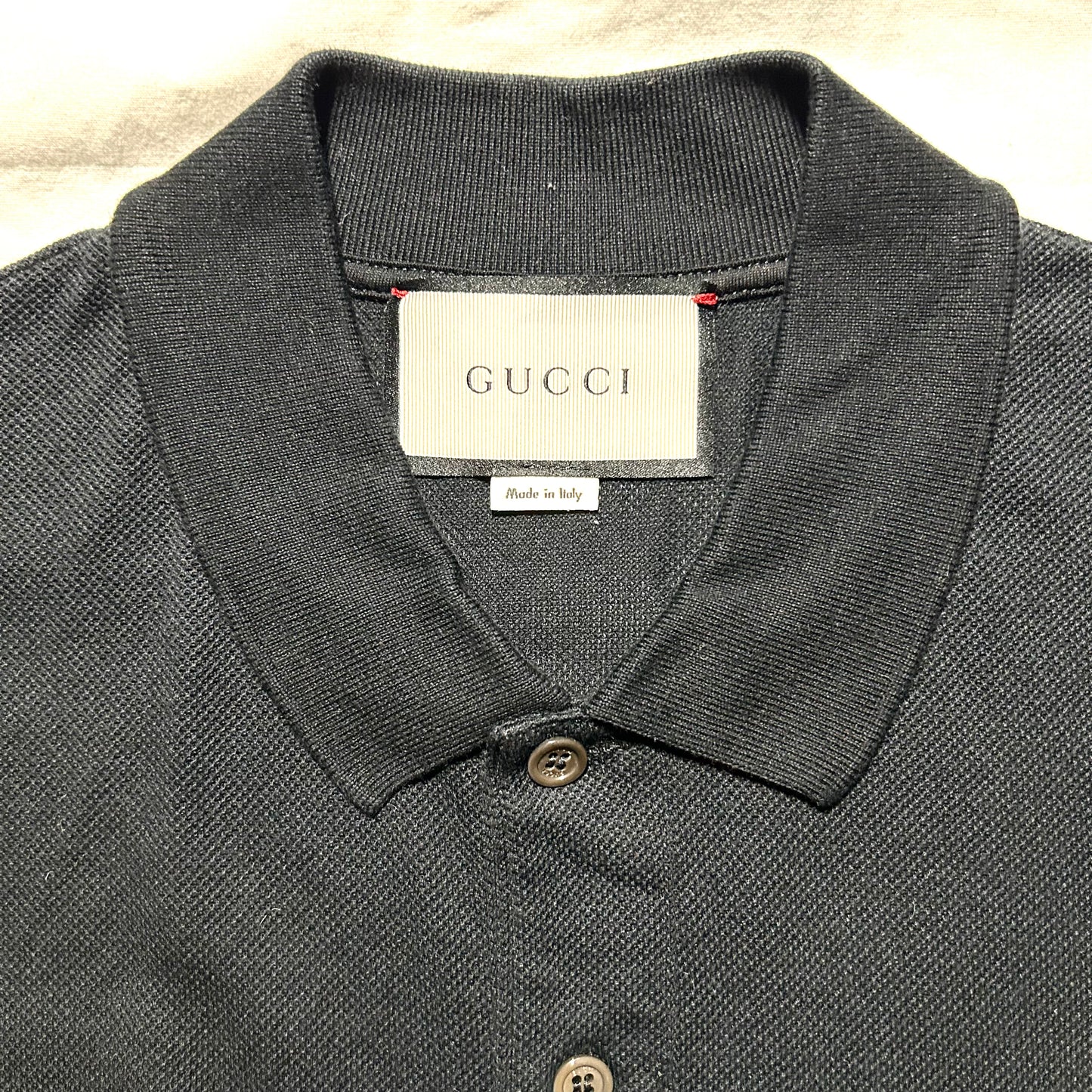 Gucci 2018 Web Accent Polo Shirt - XL - Black