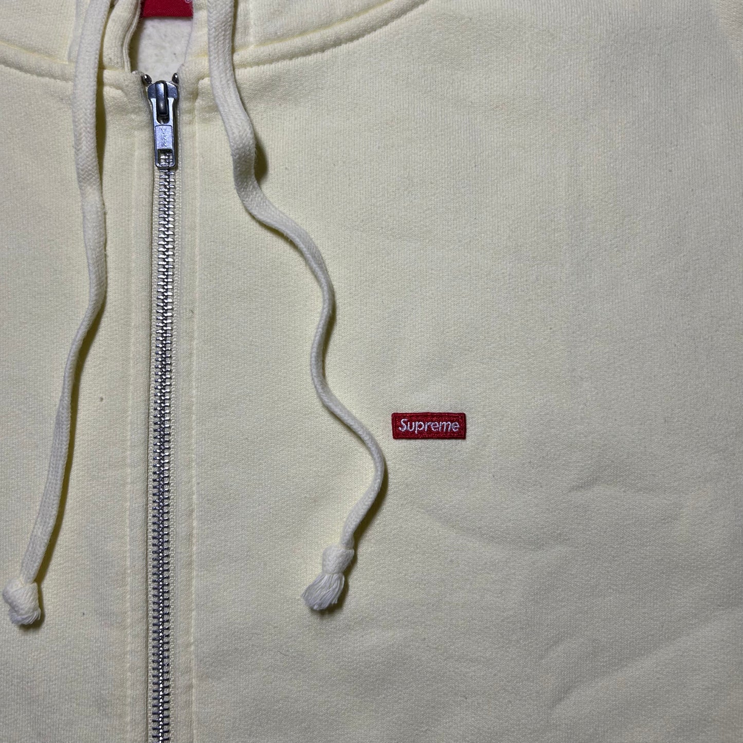 Supreme Small Box Logo Zip Up Hoodie (Spring/Summer 2019) - XL - Bright Yellow