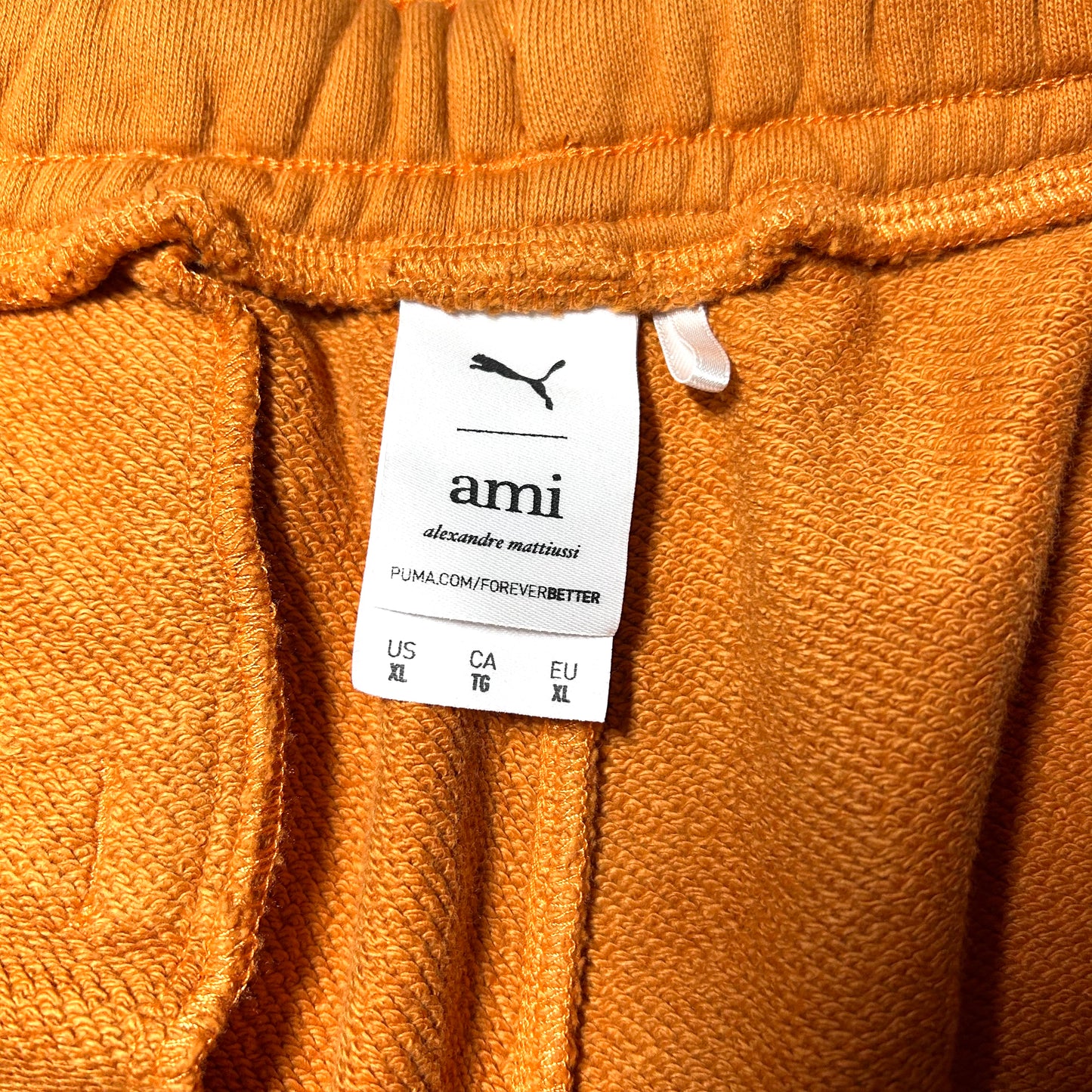 Puma x Ami Alexandre Mattiussi Cuffed Sweatpants - XL - Jaffa Orange