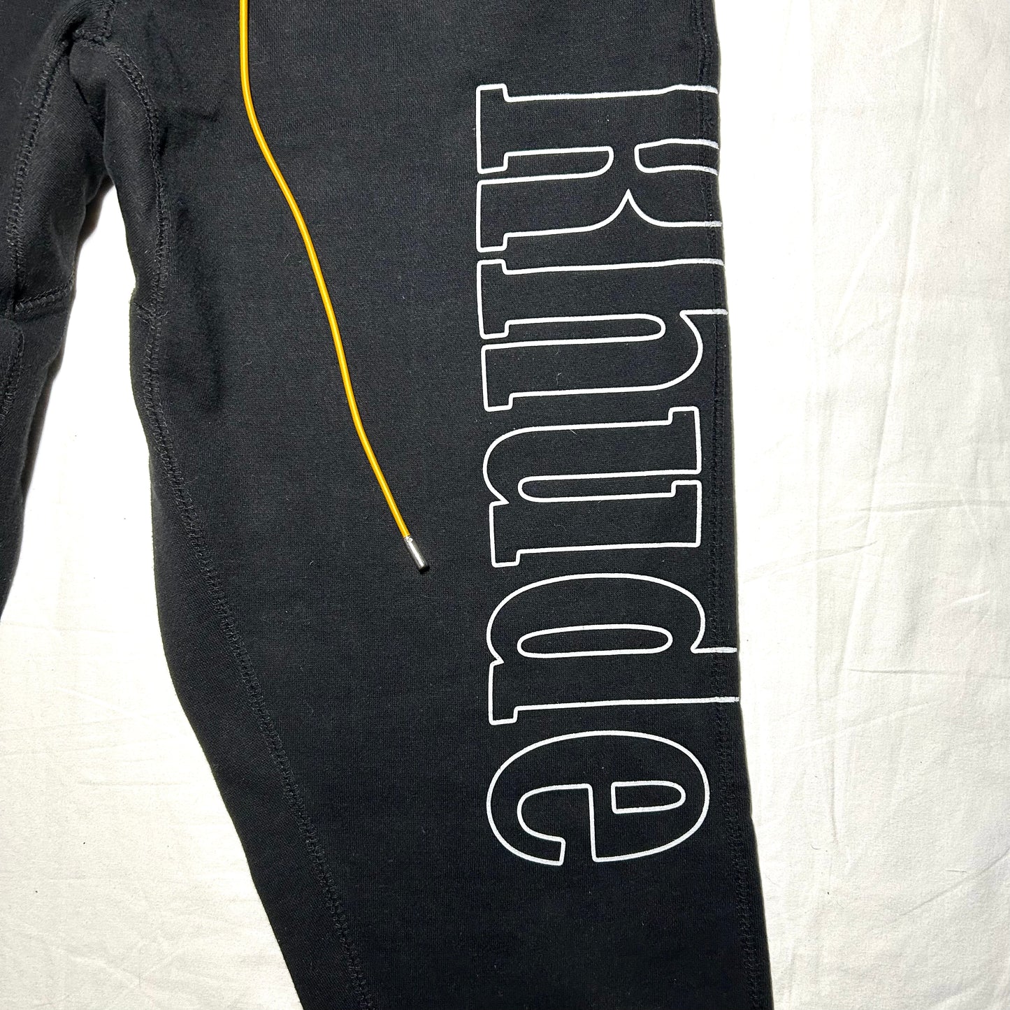 Rhude Logo Print Sweatpants - Large - Black