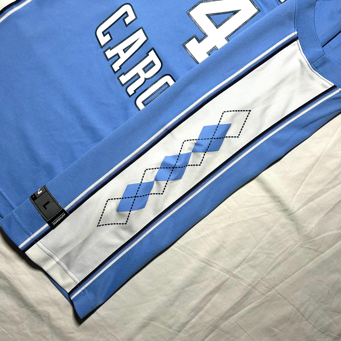 Jordan Nike Team Sports UNC Tarheels #40 Basketball Jersey - Large - Carolina Blue