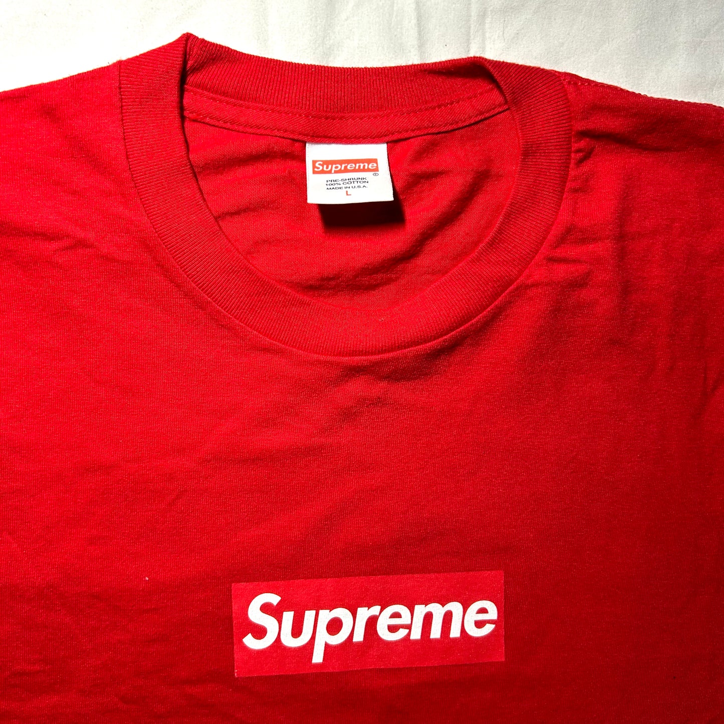 Supreme Box Logo 20th Anniversary T-Shirt (Spring/Summer 2014) - Large - Red