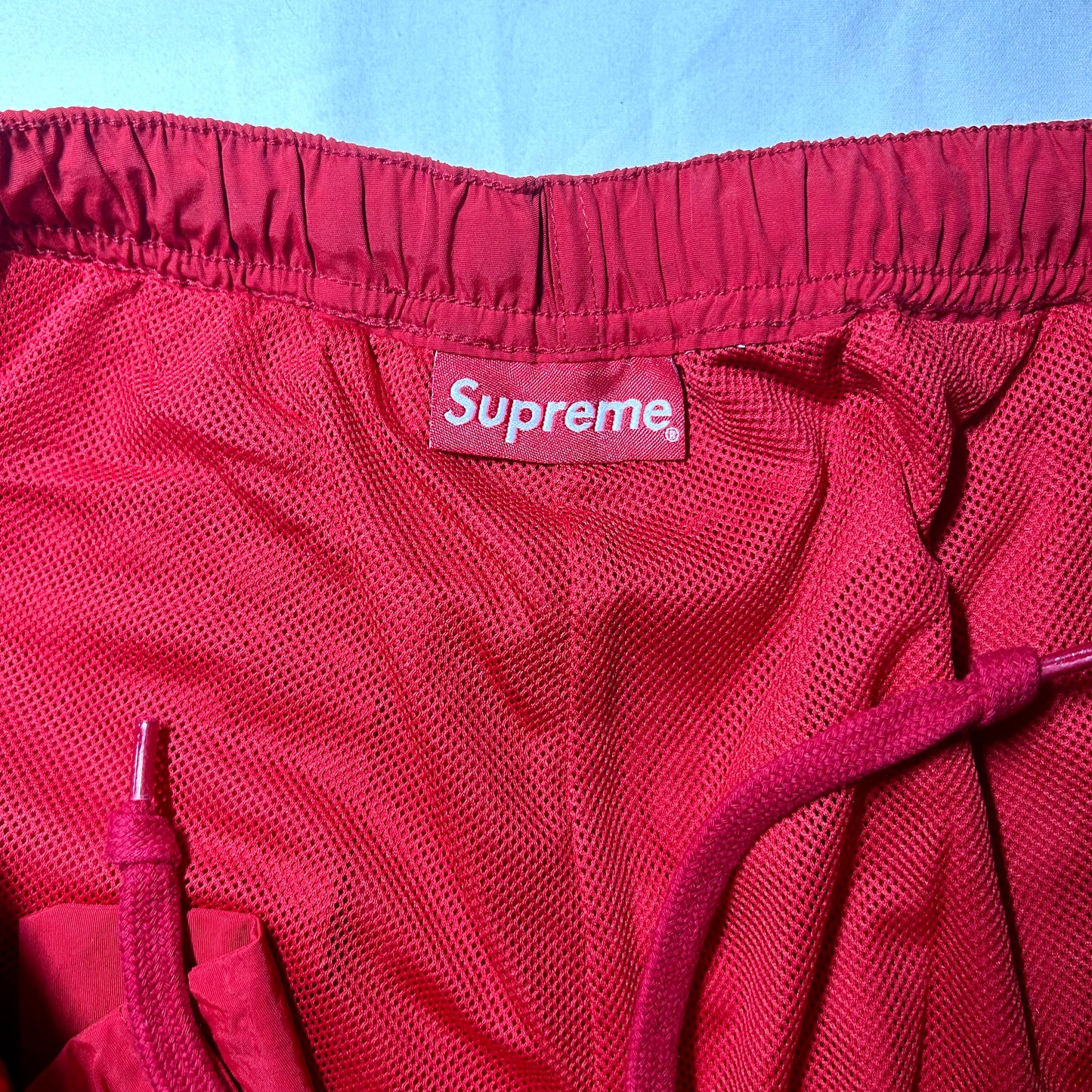 Supreme Corner Arc Track Pants (Spring/Summer 2018) - XL - Red / Yellow