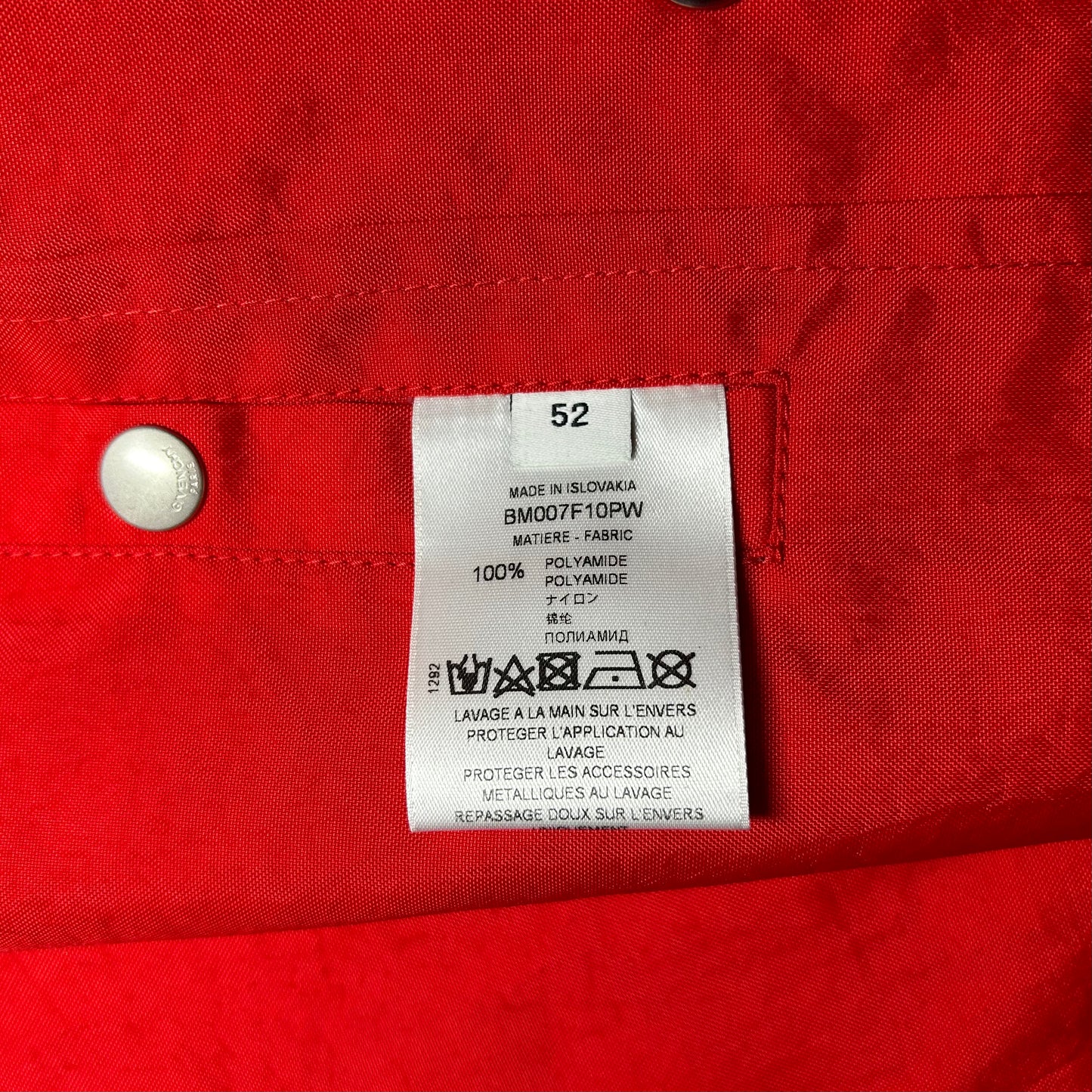 Givenchy Snap-Button Windbreaker Jacket - 2XL - Red