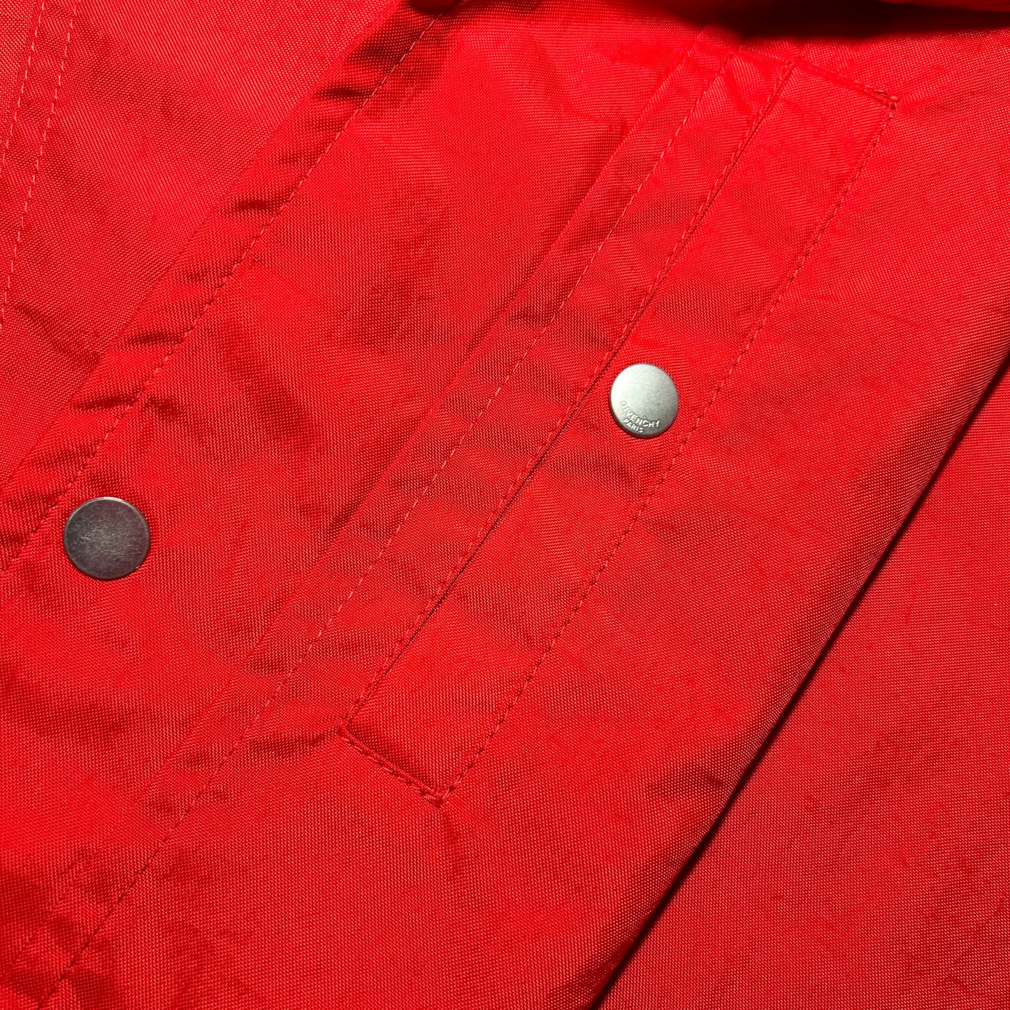 Givenchy Snap-Button Windbreaker Jacket - 2XL - Red