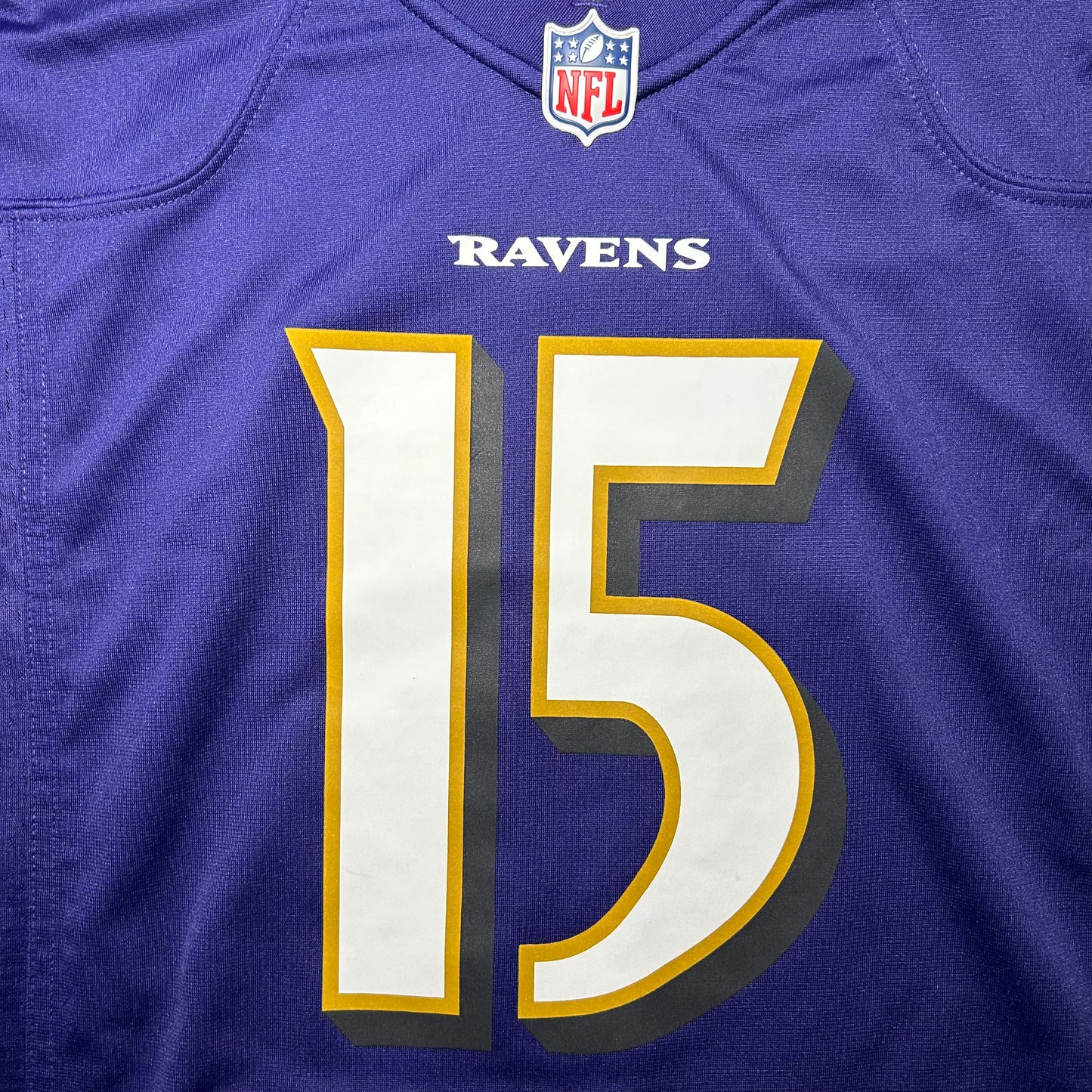 Nike Baltimore Ravens Marquis Brown #15 On Field Jersey - Medium - Purple