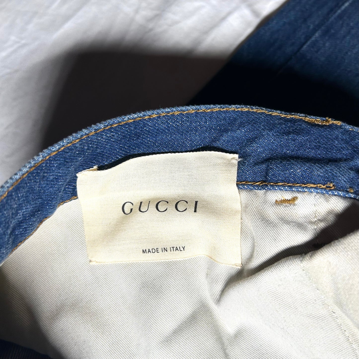 Gucci Regular Fit Washed Jeans (Lot 25) - 38 x 34 - Indigo