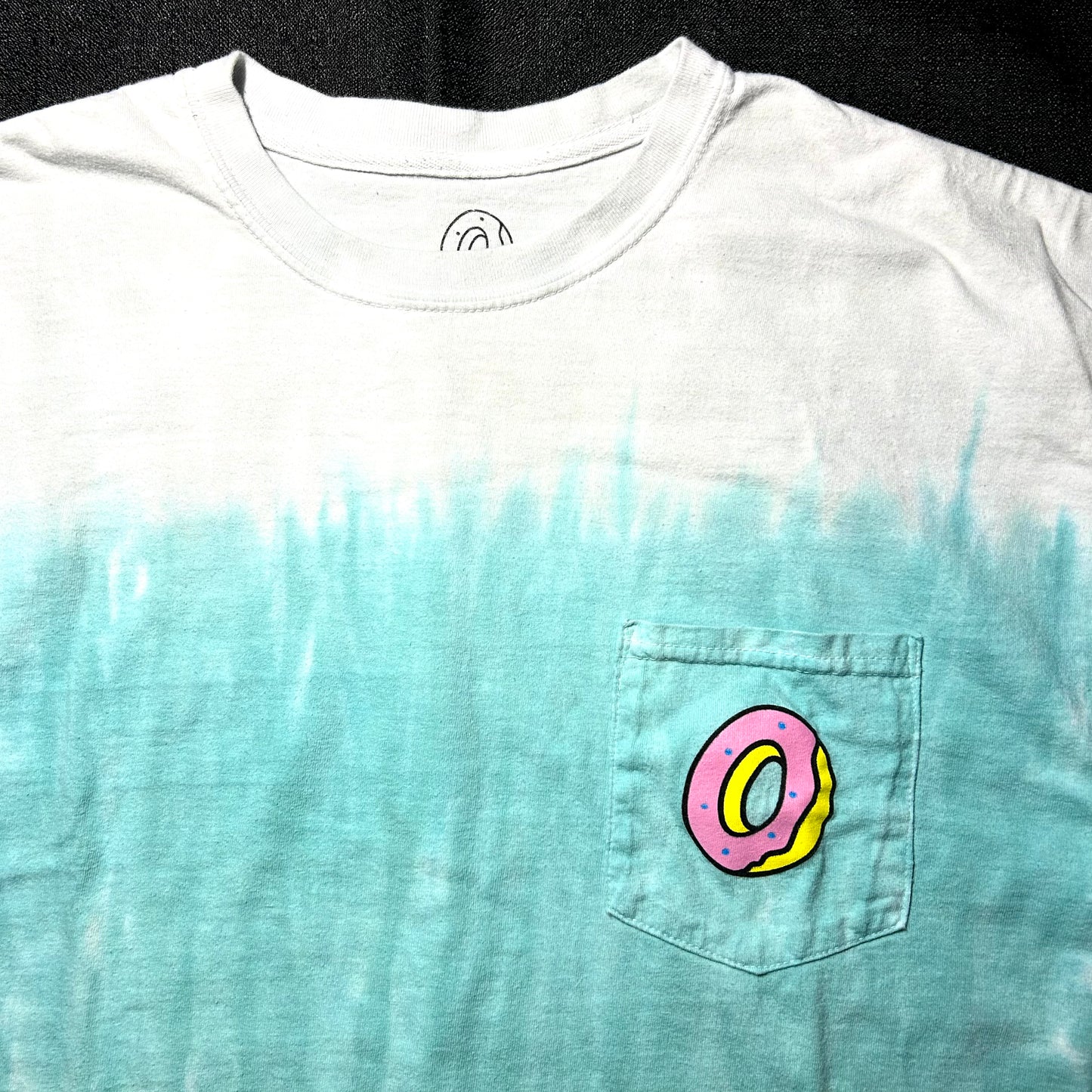 Odd Future Tie-Dye Pocket T-Shirt - Large - Blue / White