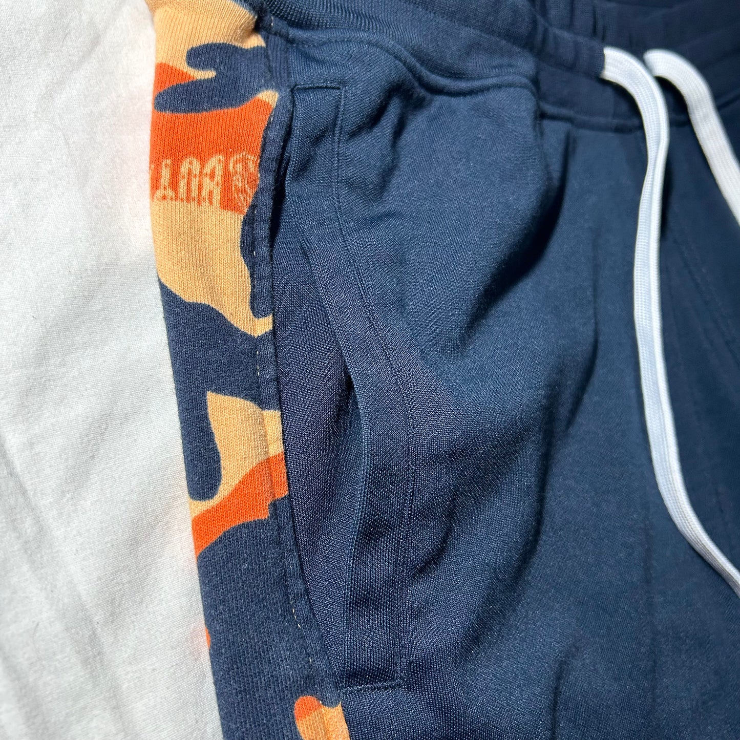 Billionaire Boys Club Orange Camo Print Track Pants - 2XL - Blue