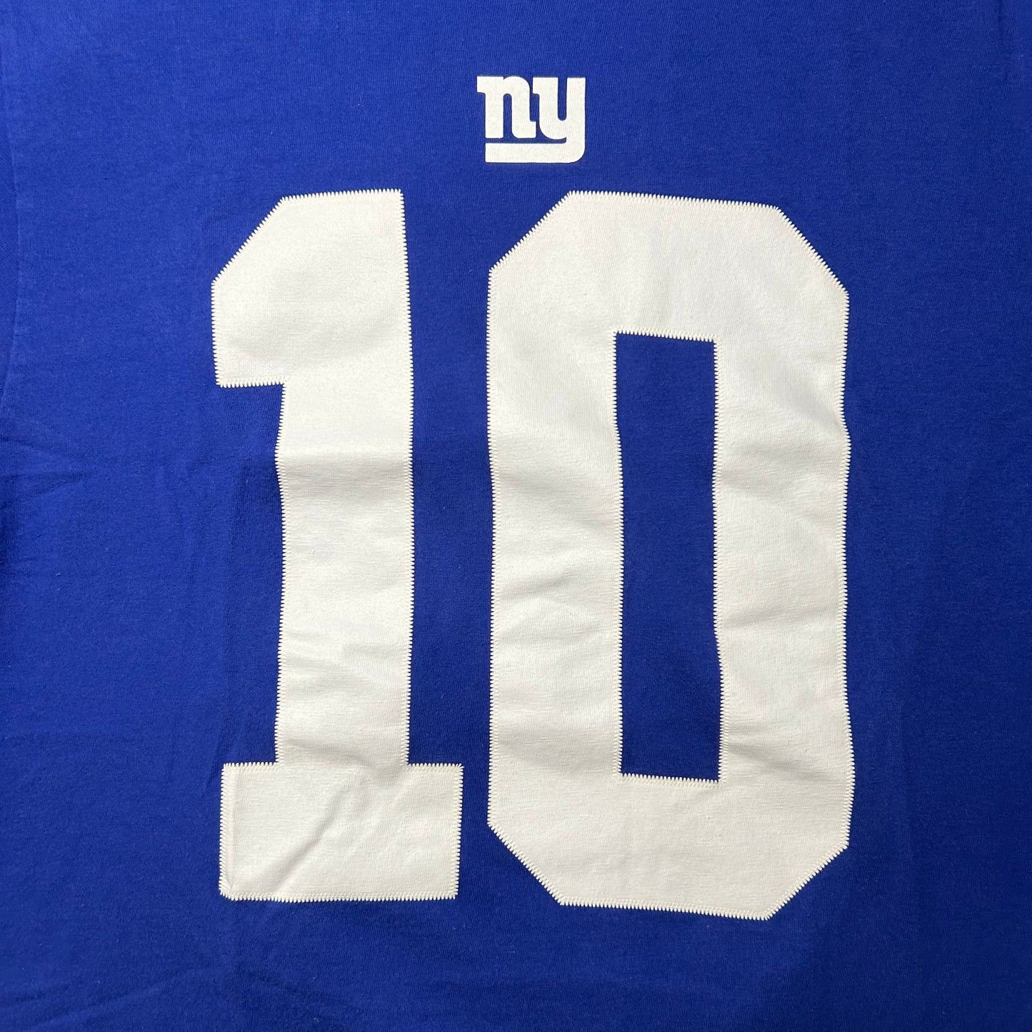 Nike NFL Team Apparel New York Giants Eli Manning #10 T-Shirt - Small - Blue