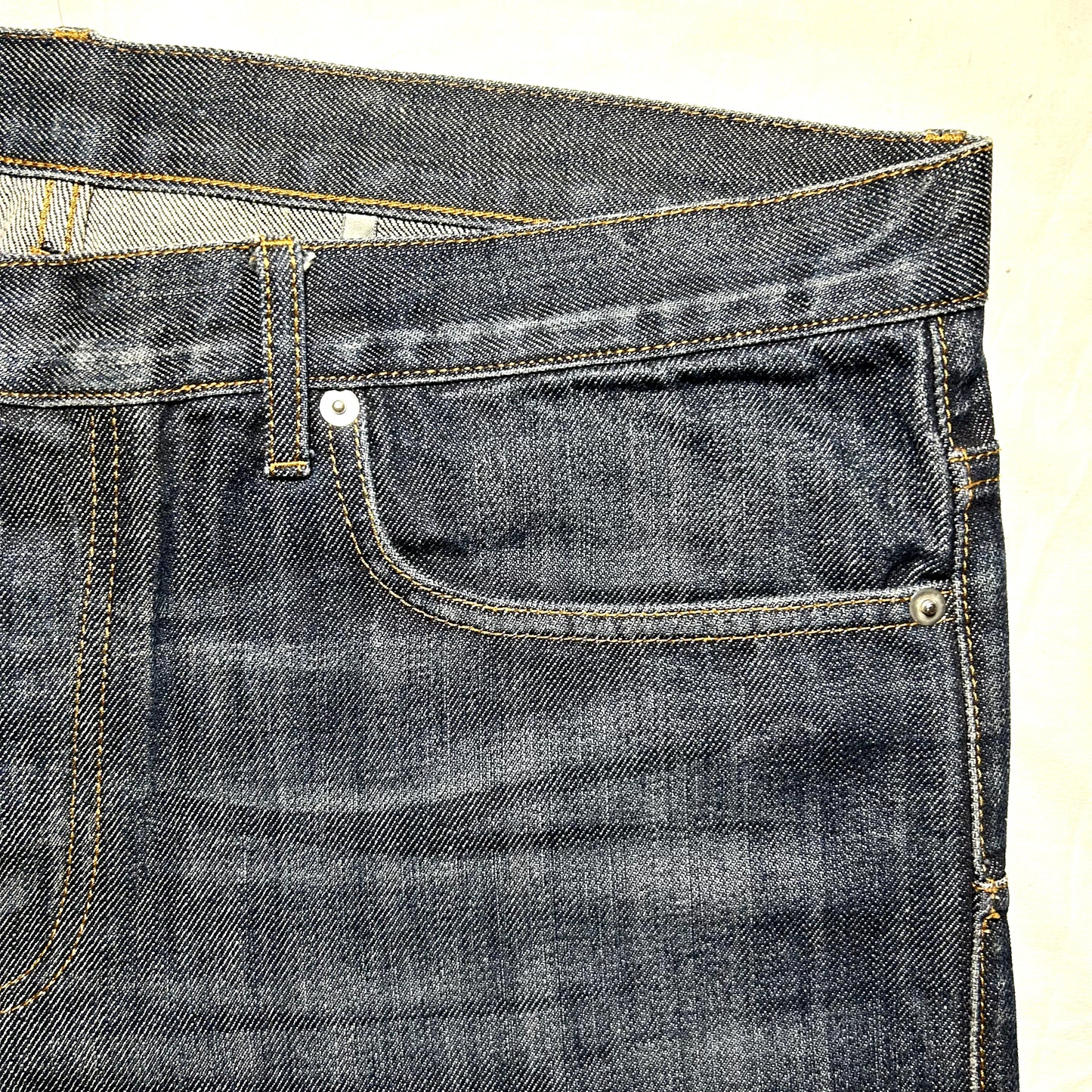 Christian Dior Long Regular Fit Jeans - 36 x 39 - Dark Indigo