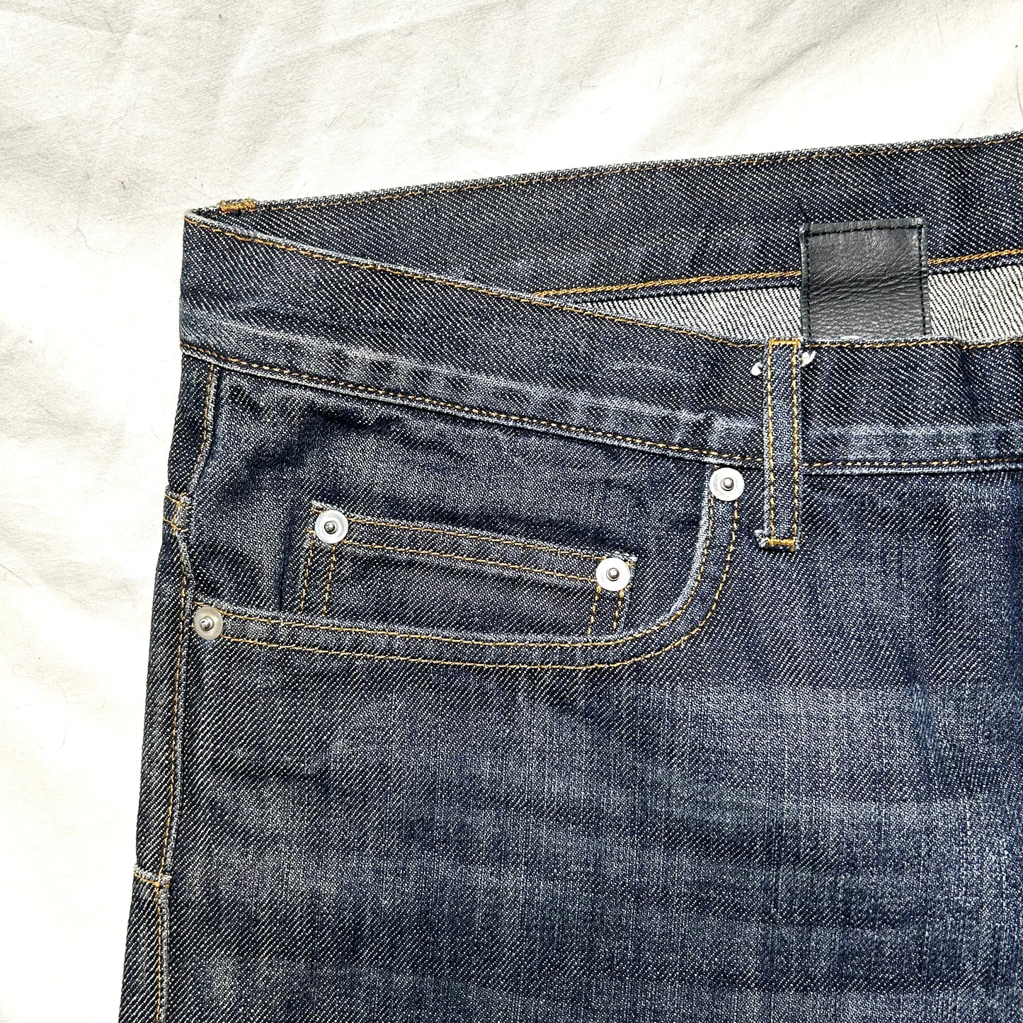 Christian Dior Long Regular Fit Jeans - 36 x 39 - Dark Indigo