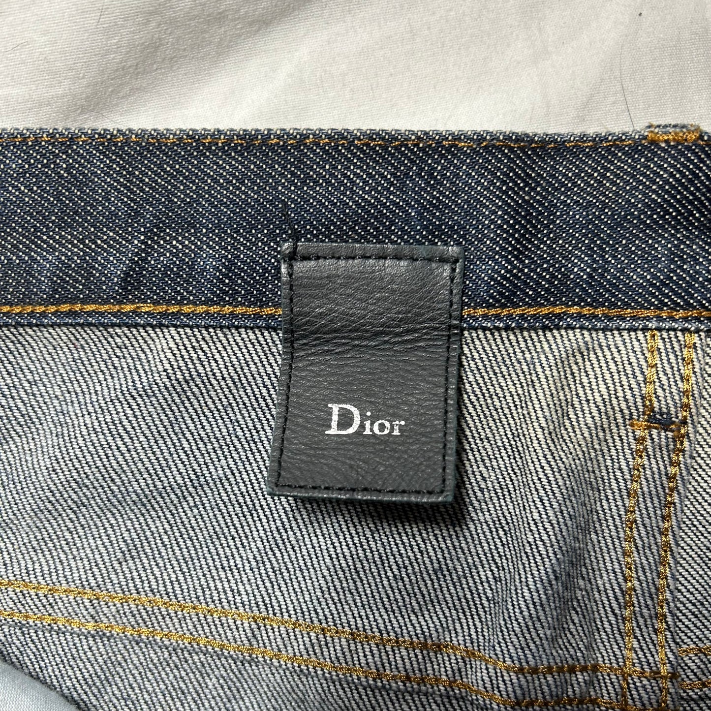 Christian Dior Long Regular Fit Jeans - 36 x 39 - Dark Indigo