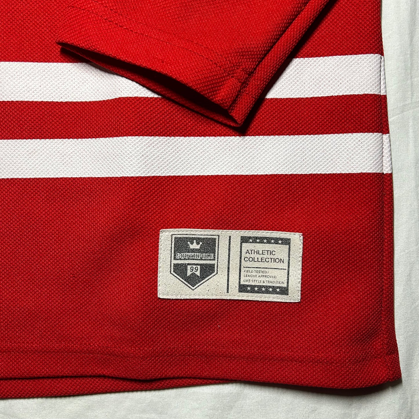 Vintage 90s Southpole Overstanding Everlasting #91 Hockey Jersey - XL - Red