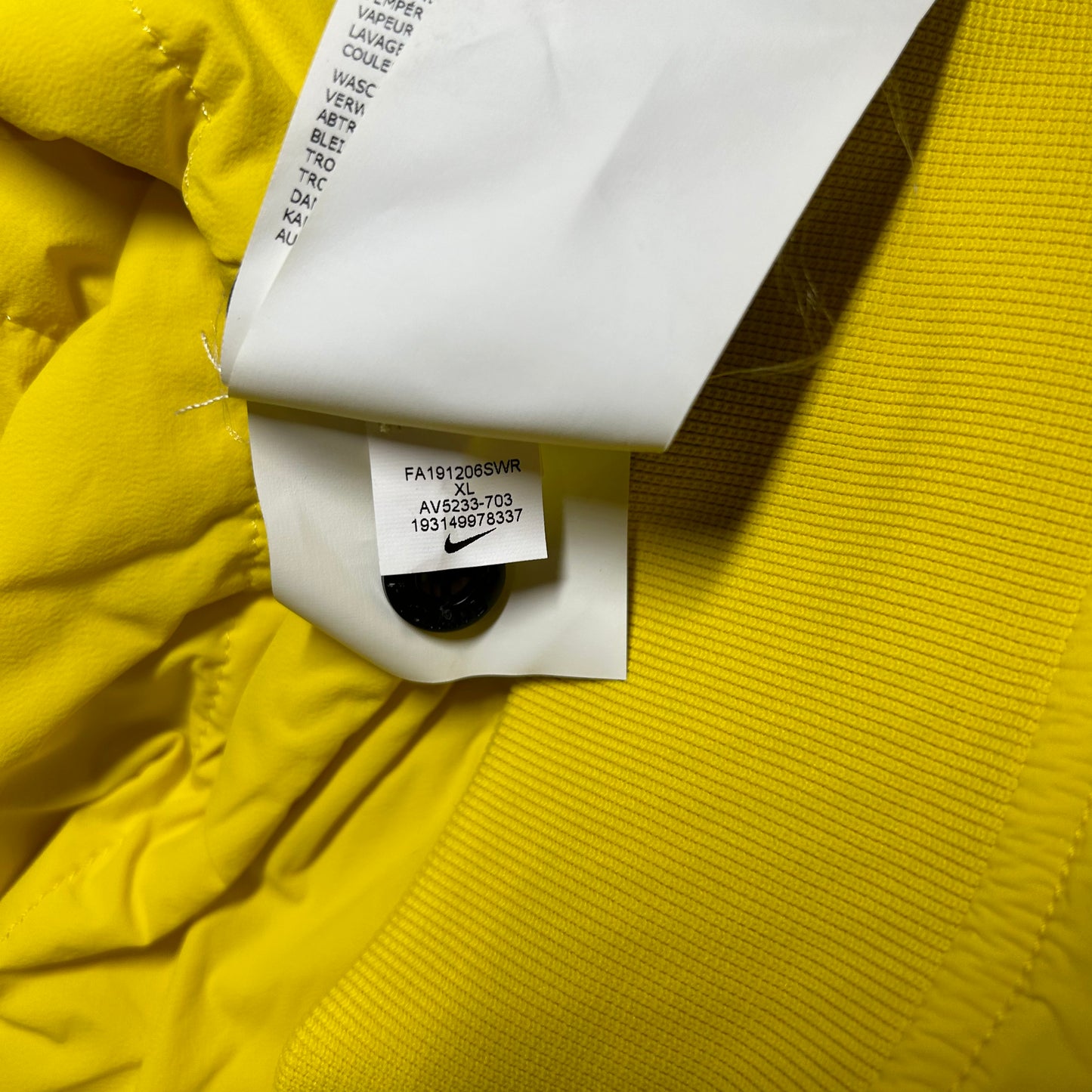 Nike Golf x Stone Island 601N2 Crewneck Sweater (Fall/Winter 2019) - XL - Yellow