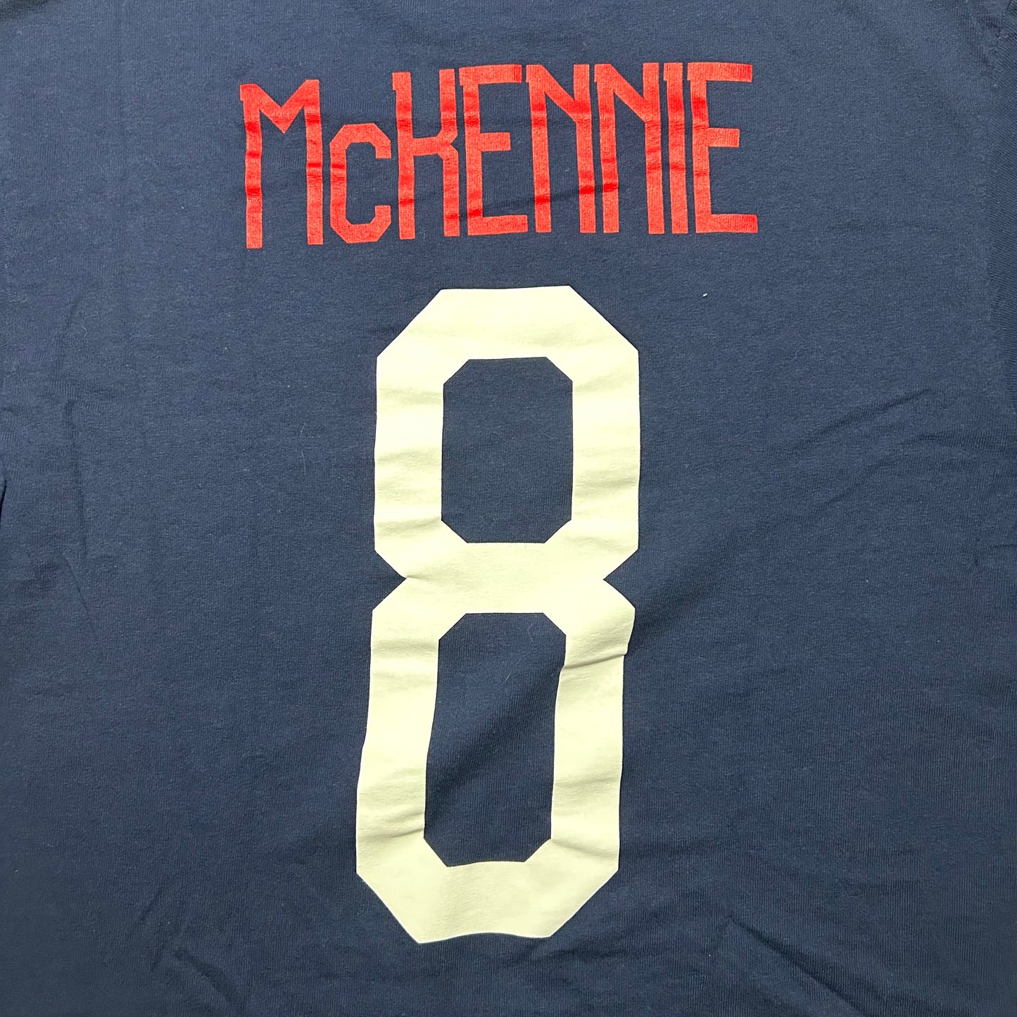 US Men's National Soccer Team Weston McKennie #8 T-Shirt - Medium - Navy