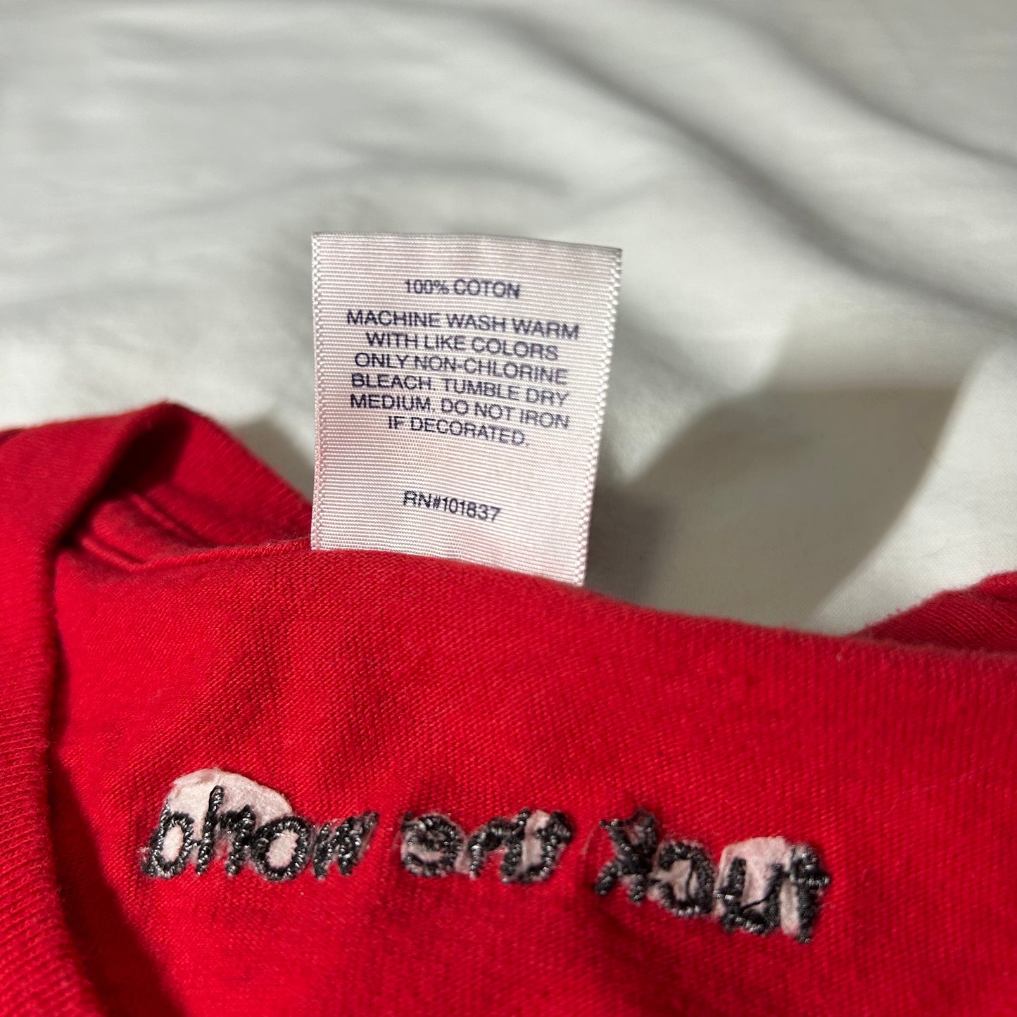 Supreme Fuck the World T-Shirt (Spring/Summer 2018) - Large - Red