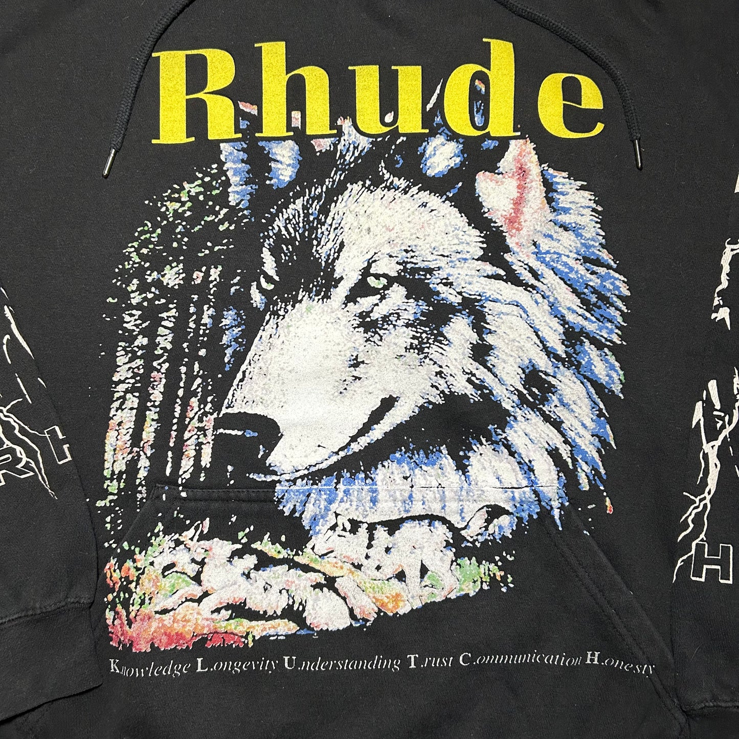 Rhude Wolf Hoodie F&F by Klutch Sports - XL - Black