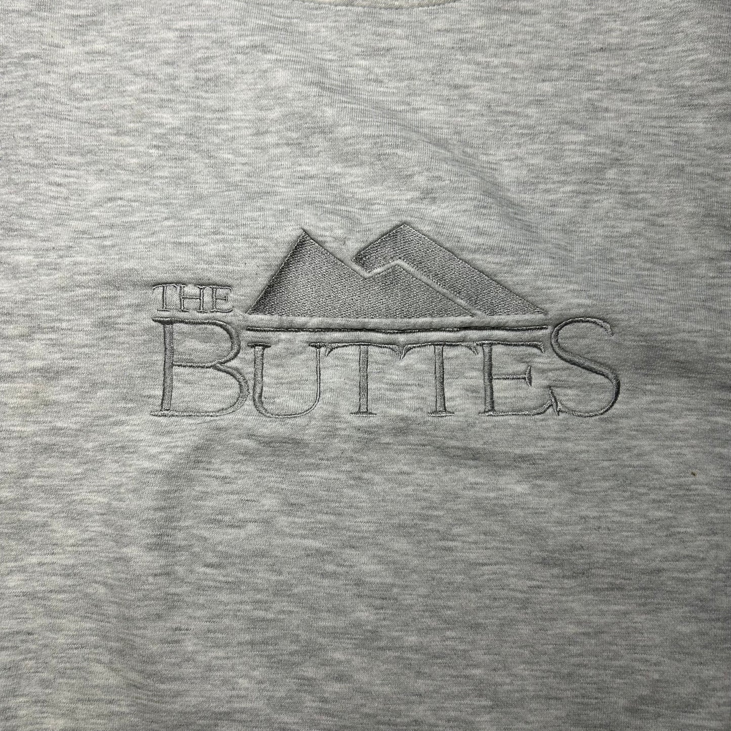 Vintage Gear for Sports Big Cotton The Buttes Embroidered Sweater - XL - Gray