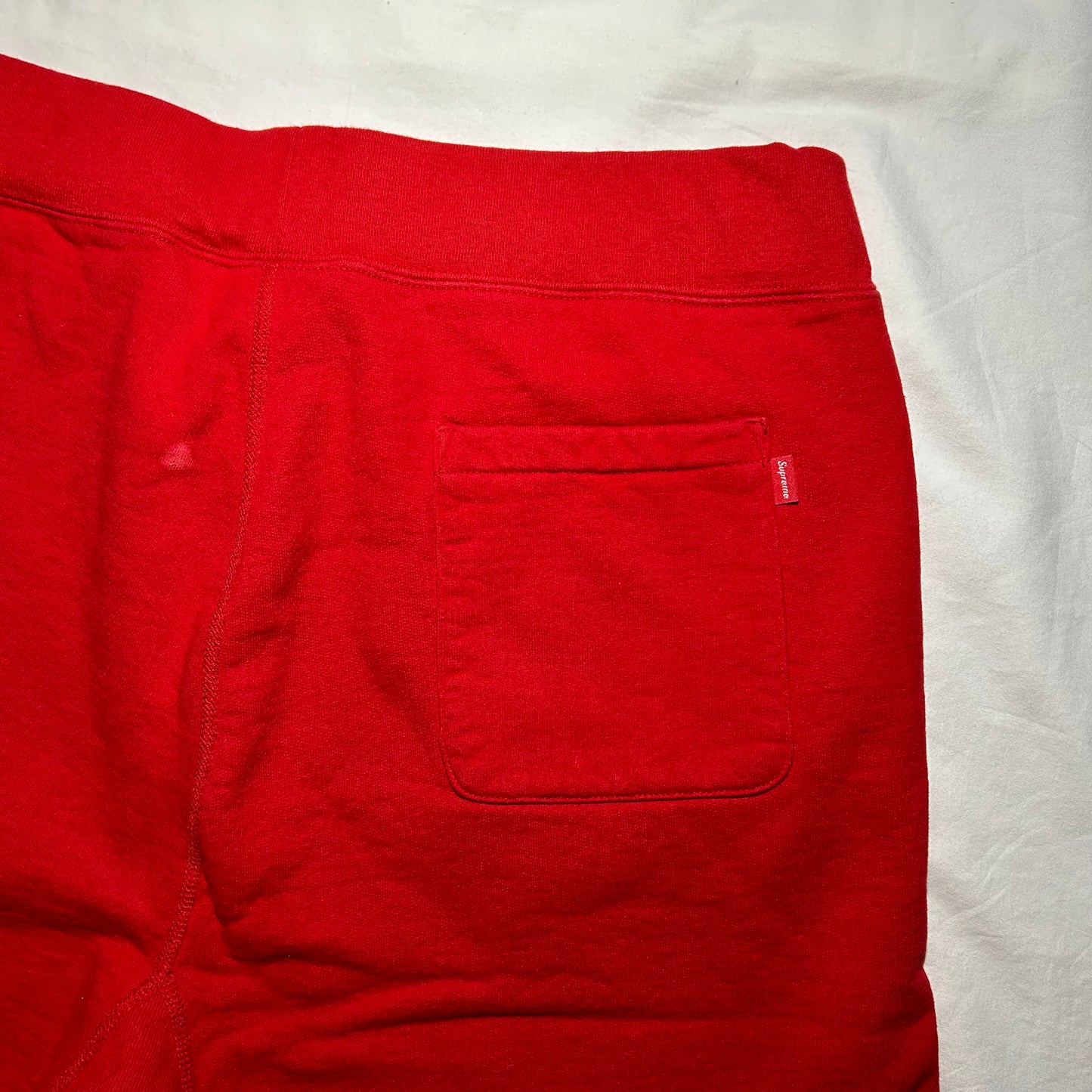 Supreme S Logo Sweatpants (Fall/Winter 2019) - XL - Red