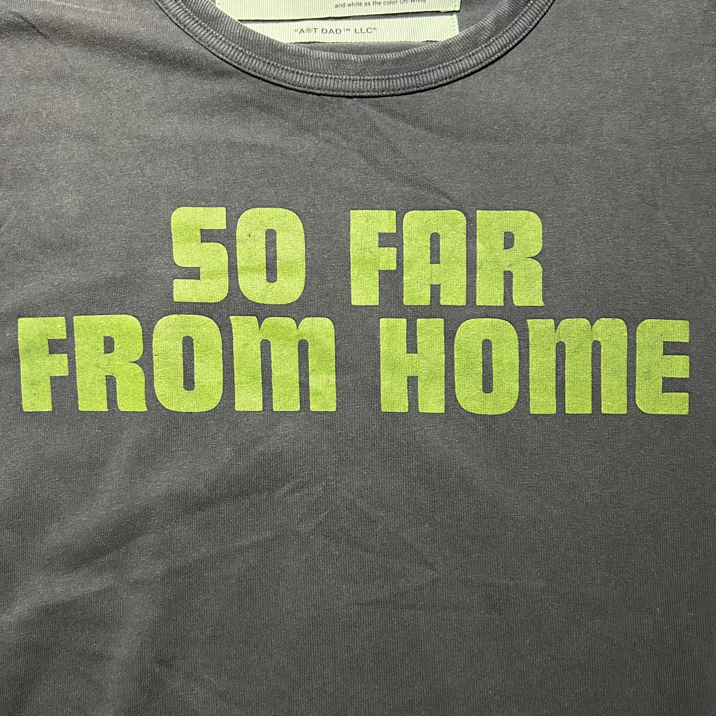 Off-White C/O Virgil Abloh x Art Dad LLC So Far From Home Long Sleeve Shirt - XL - Gray