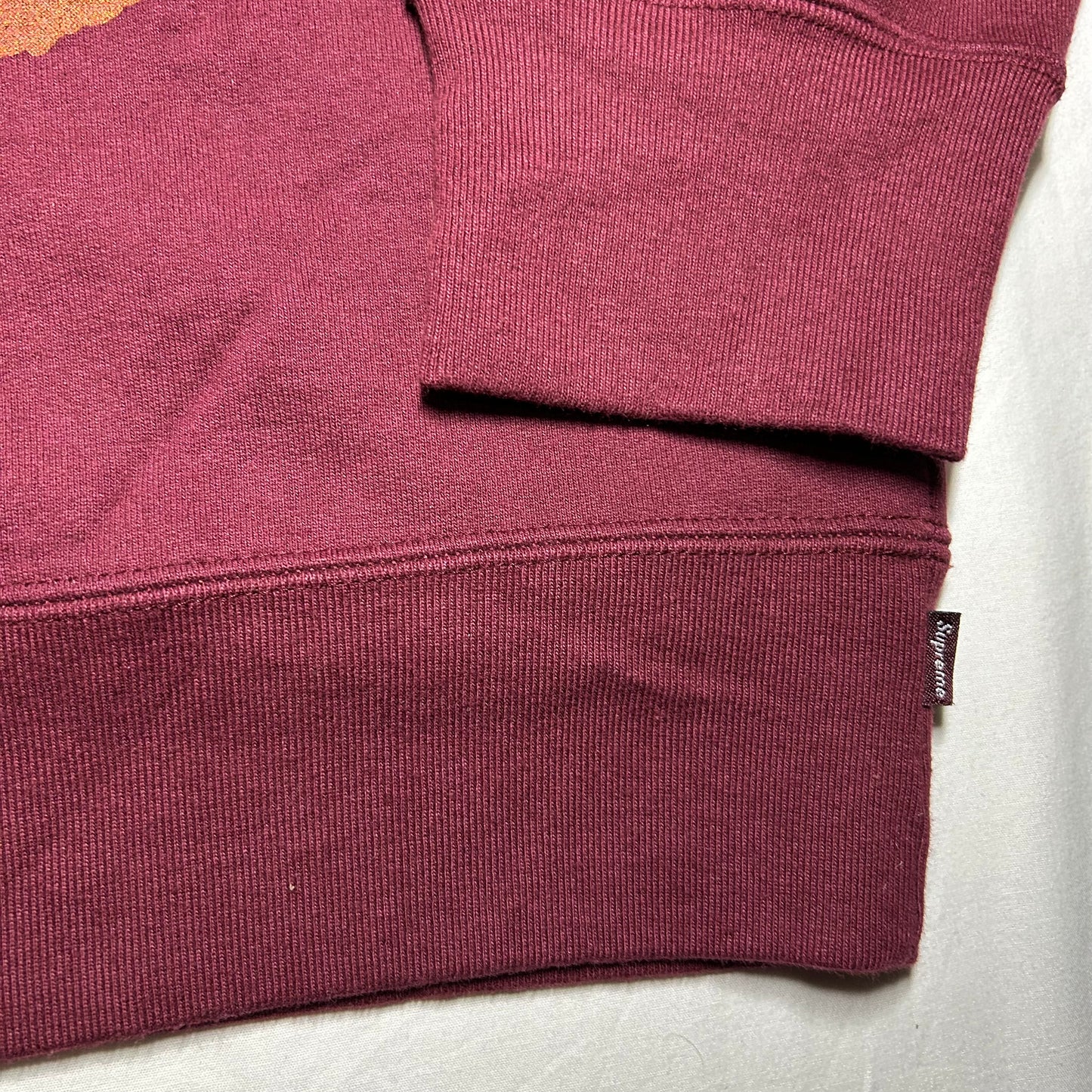 Supreme Gonz Heads Faces Crewneck Sweater (Fall/Winter 2017) - XL - Maroon