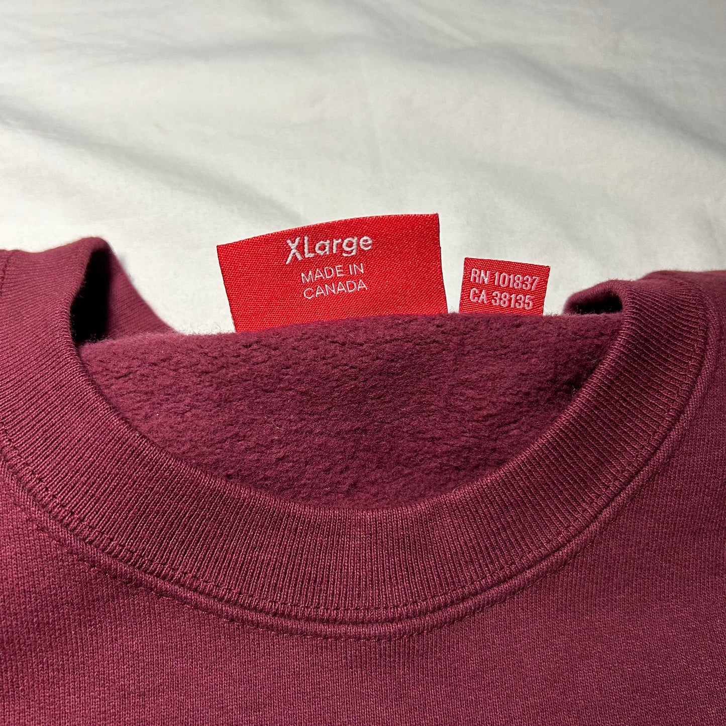 Supreme Gonz Heads Faces Crewneck Sweater (Fall/Winter 2017) - XL - Maroon