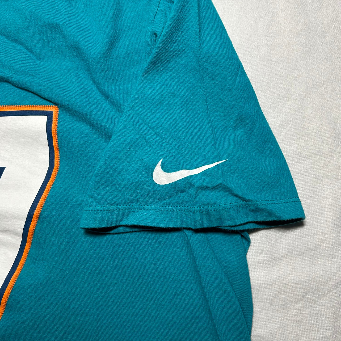 Nike Miami Dolphins Ryan Tannehill #17 Athletic Cut T-Shirt - Large - Teal