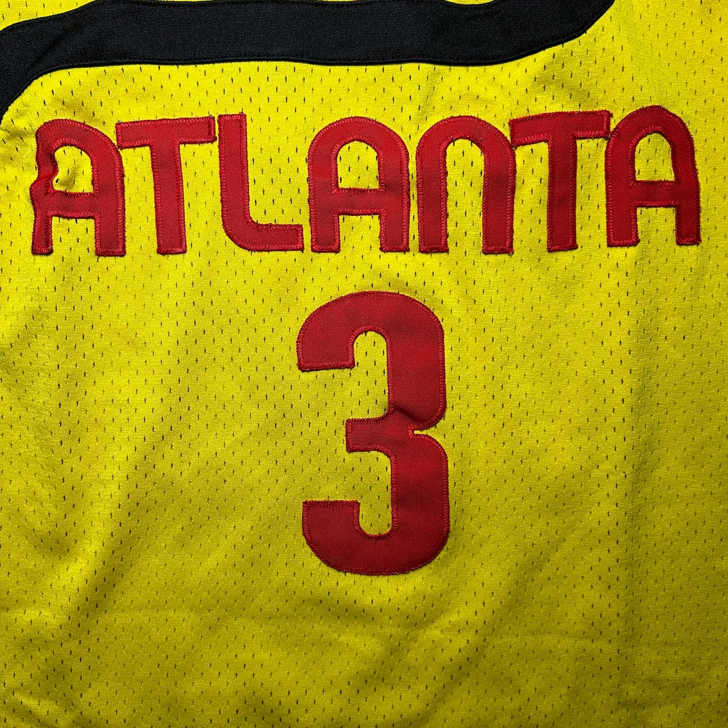 Nike Rewind Y2K Atlanta Hawks Shareef Abdur-Rahim #3 1974 Swingman Jersey - 2XL +2" - Yellow