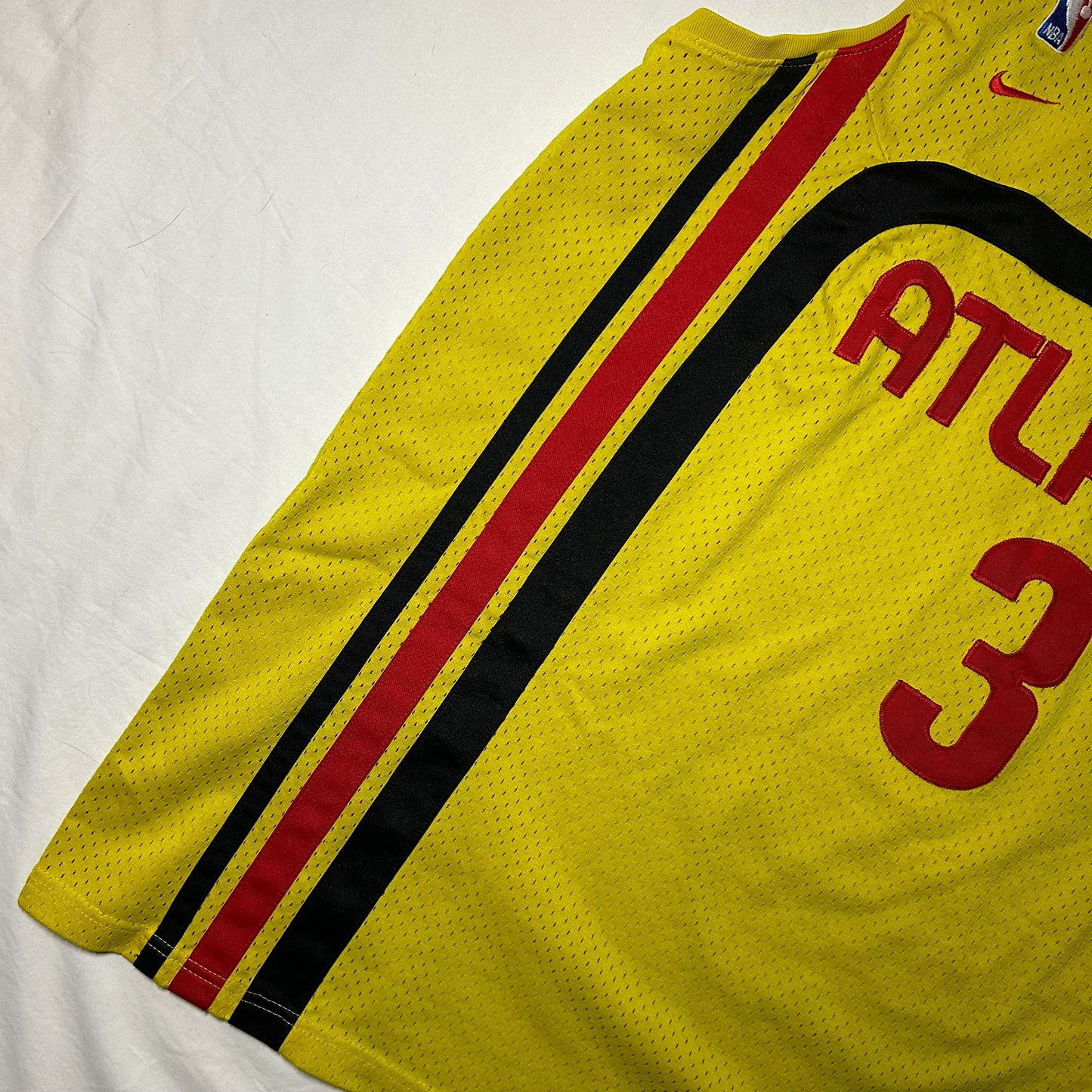 Nike Rewind Y2K Atlanta Hawks Shareef Abdur-Rahim #3 1974 Swingman Jersey - 2XL +2" - Yellow