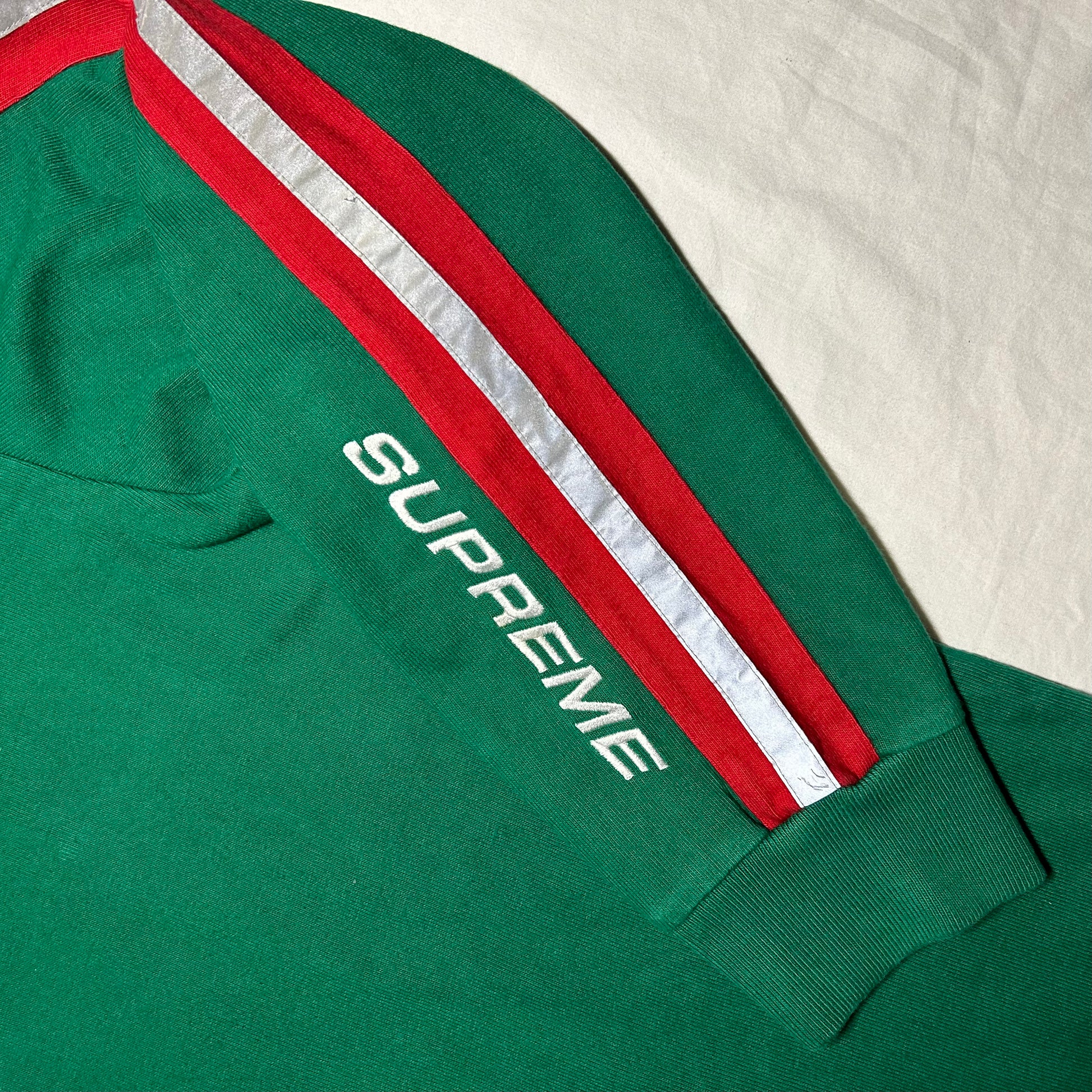 Supreme Reflective Sleeve Stripe Rugby Shirt (Spring/Summer 2018 Supreme Reflective Sleeve Stripe Rugby Shirt (Spring/Summer 2018