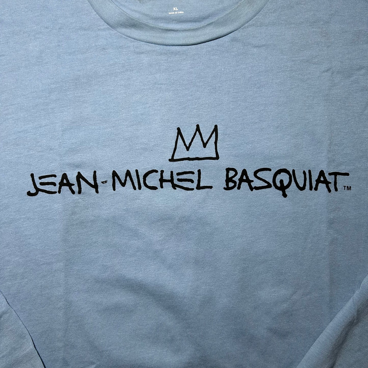 Gap x Jean Michel Basquiat 2021 Long Sleeve Shirt w/ Back Graphic - XL - Blue Suede