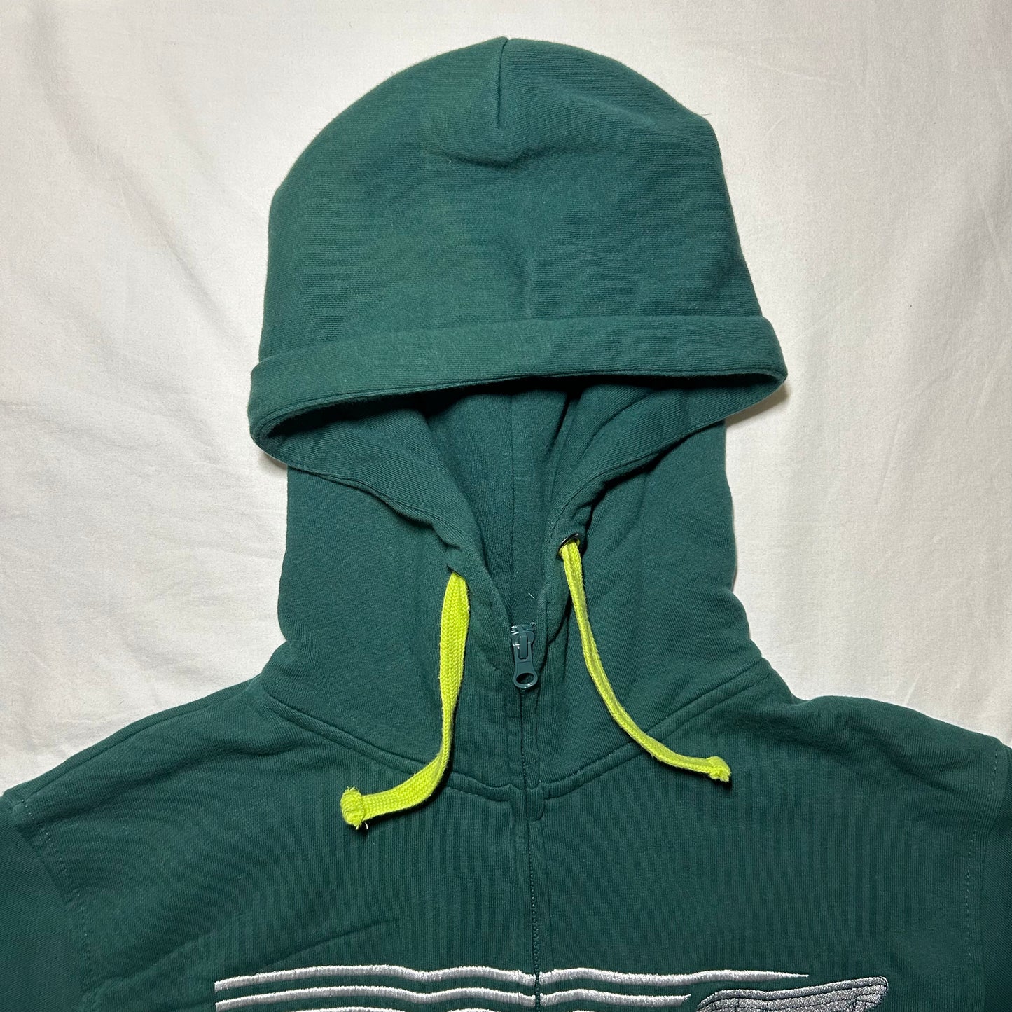 Y2K Ski Dubai 2005 Full Zip Hoodie by Sport Design Sweden - Small - Green