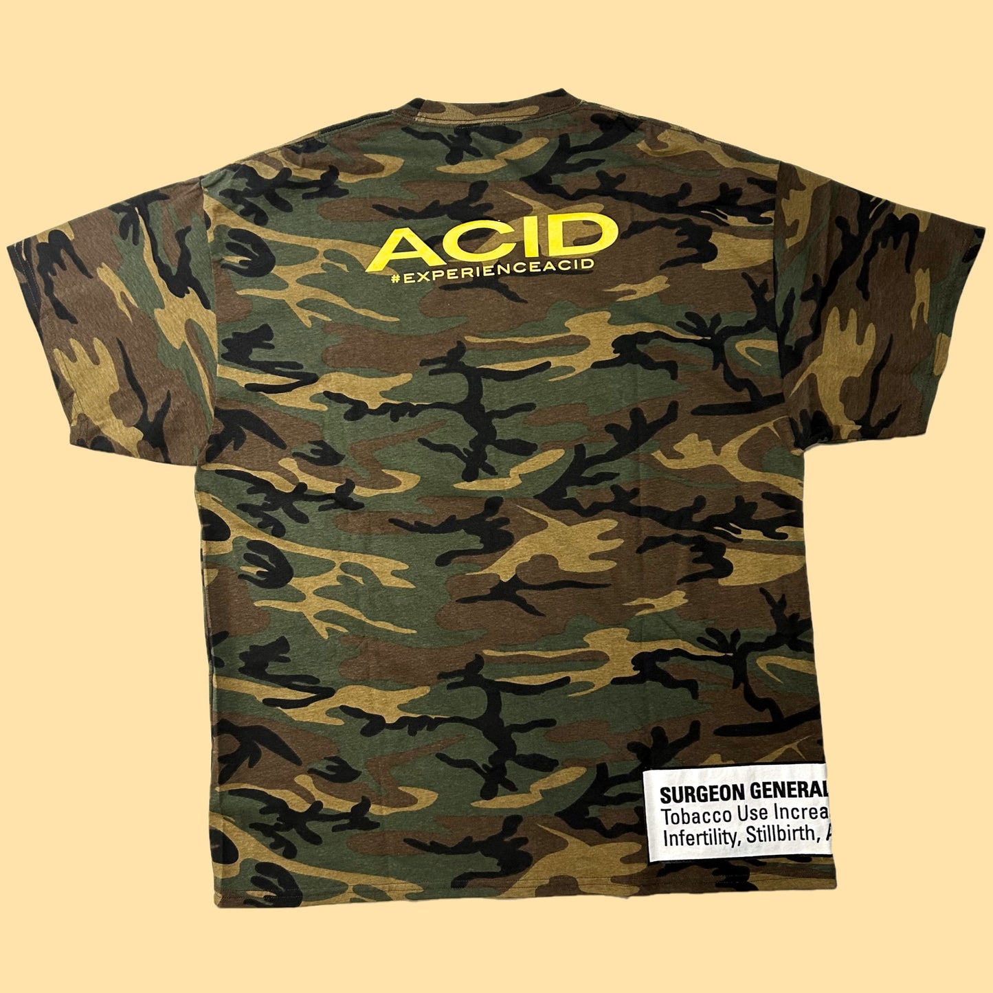 Acid Cigars Large Print Camo T-Shirt - XL