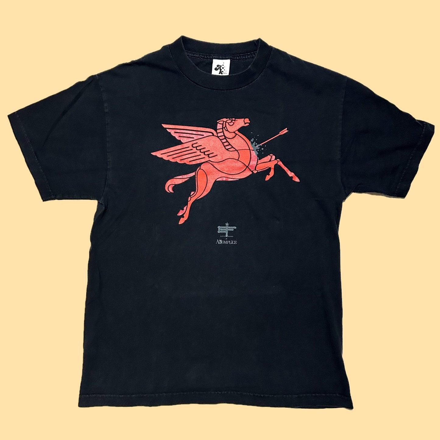 Akomplice x David Flores Pegasus Mural 2013 T-Shirt - Medium - Black