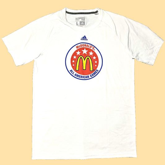 Adidas x McDonald's All American Games Ultimate T-Shirt - Large - White