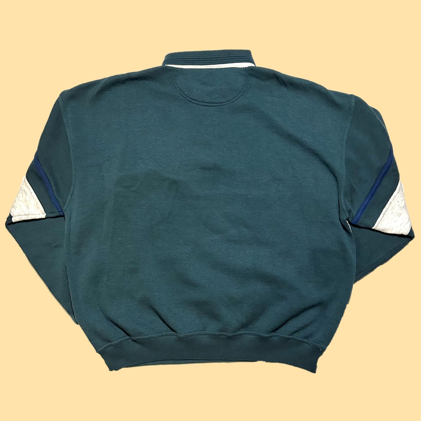 Vintage AZ Sports Collared Sweater - 2XL - Green / Blue /White