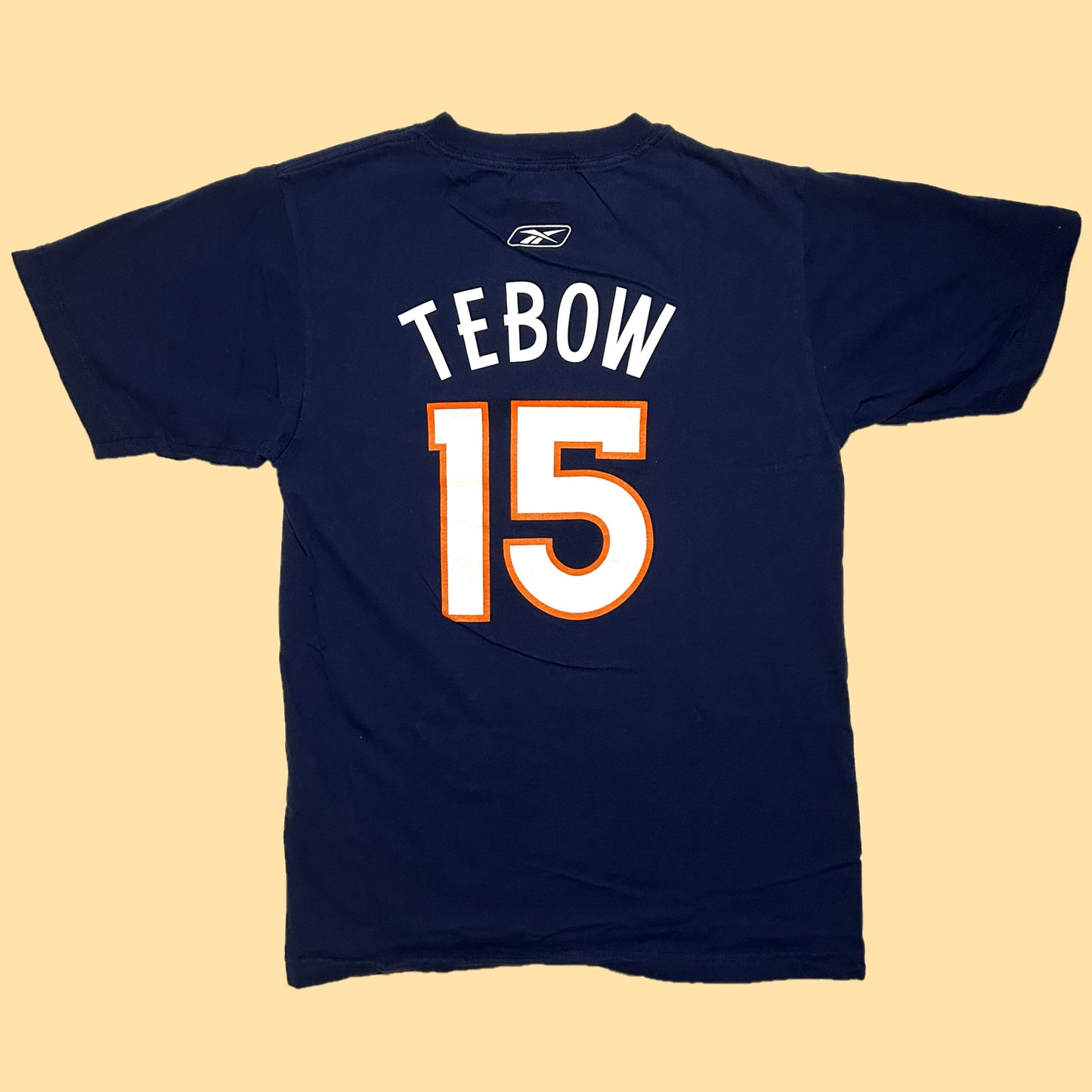 Reebok Denver Broncos Tim Tebow #15 T-Shirt - Small - Navy