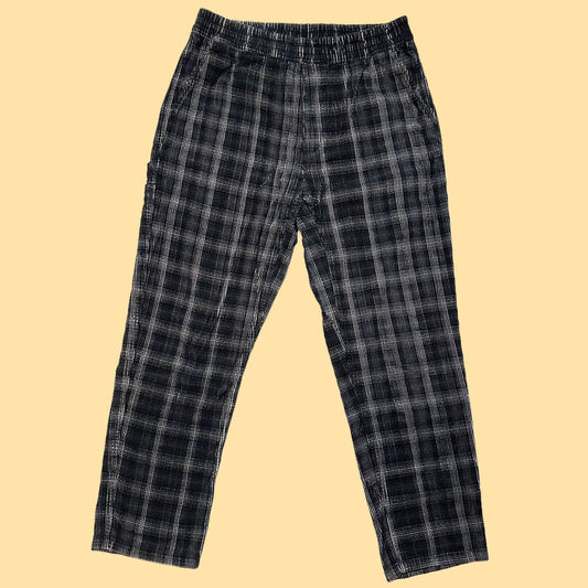 Carhartt WIP Flint Pants w/ Wiley Check Vulcan Pattern - Large - Gray