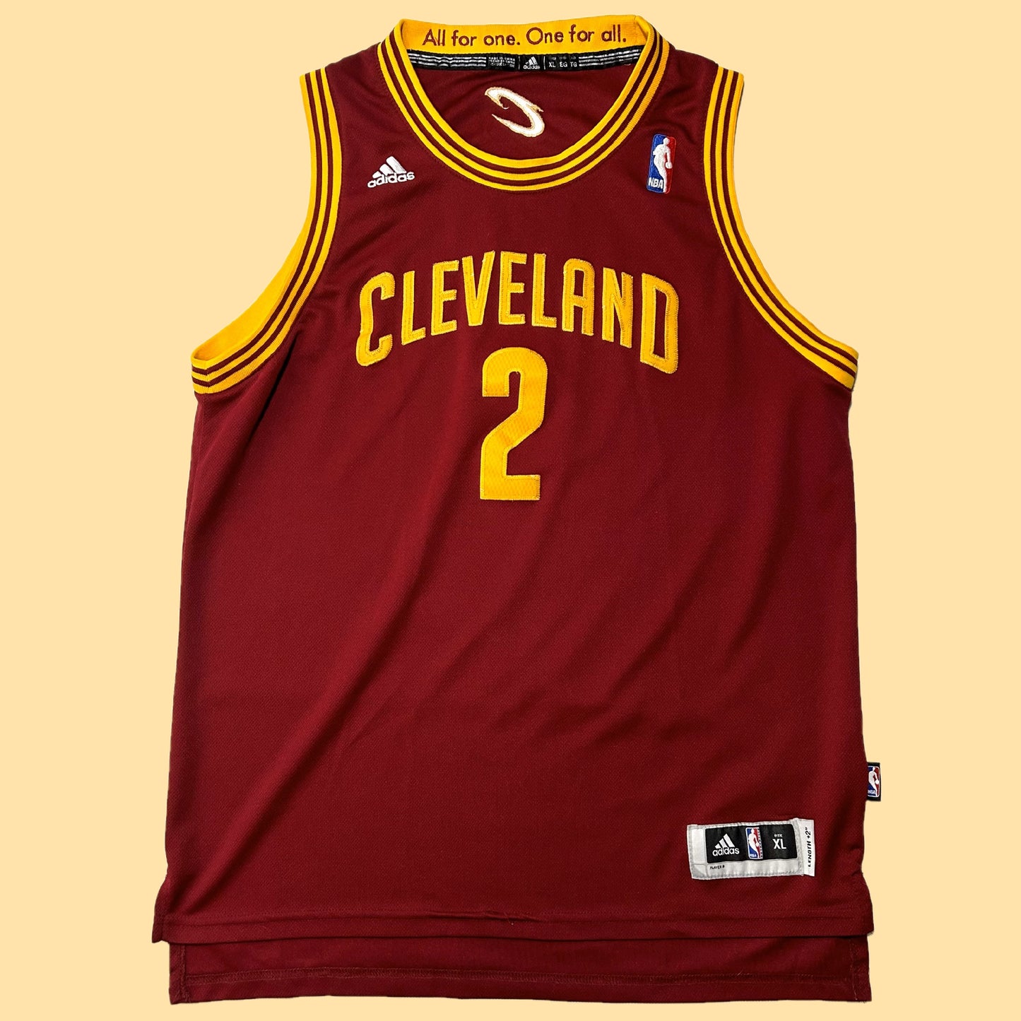 Adidas Cleveland Cavaliers Kyrie Irving #2 Swingman Jersey - Youth XL +2" - Maroon