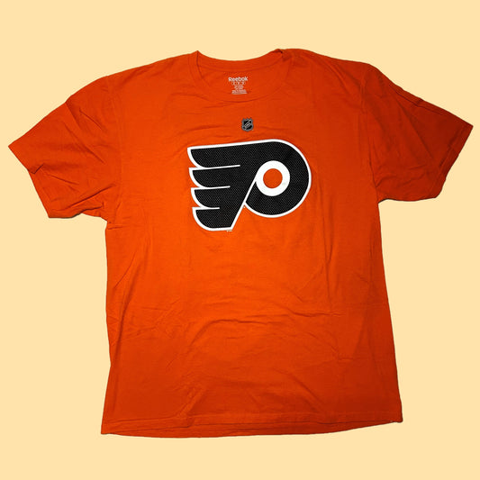 Reebok Philadelphia Flyers Shayne Gostisbehere #53 T-Shirt - XL - Orange