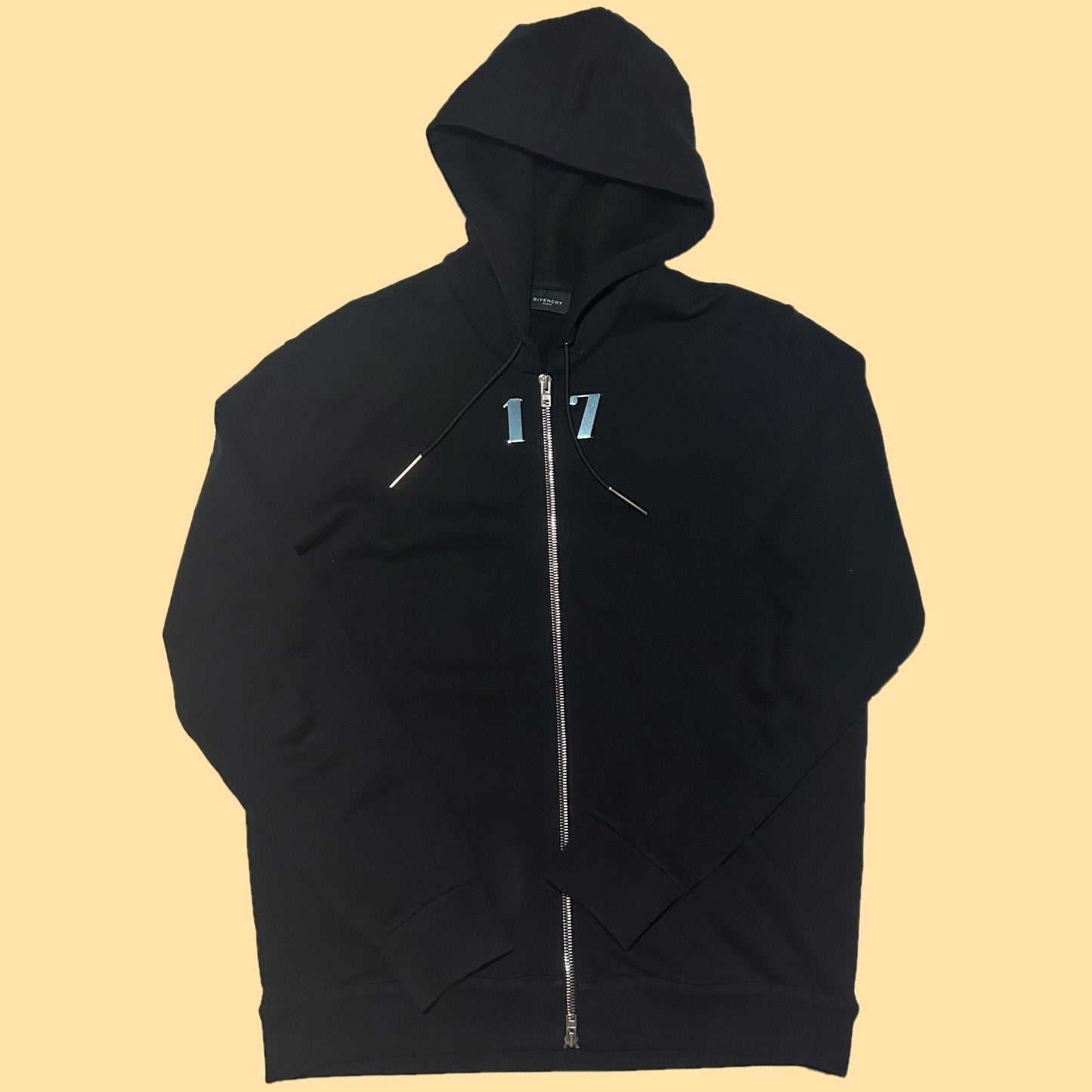 Givenchy Paris 1 7 Oversized Full Zip Hoodie - Size M