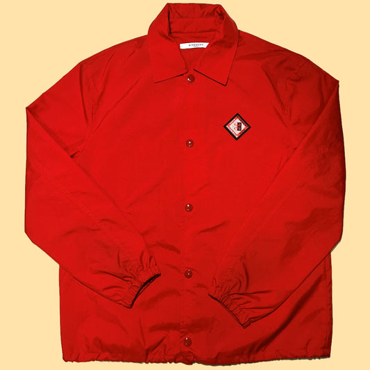 Givenchy Snap-Button Windbreaker Jacket - 2XL - Red