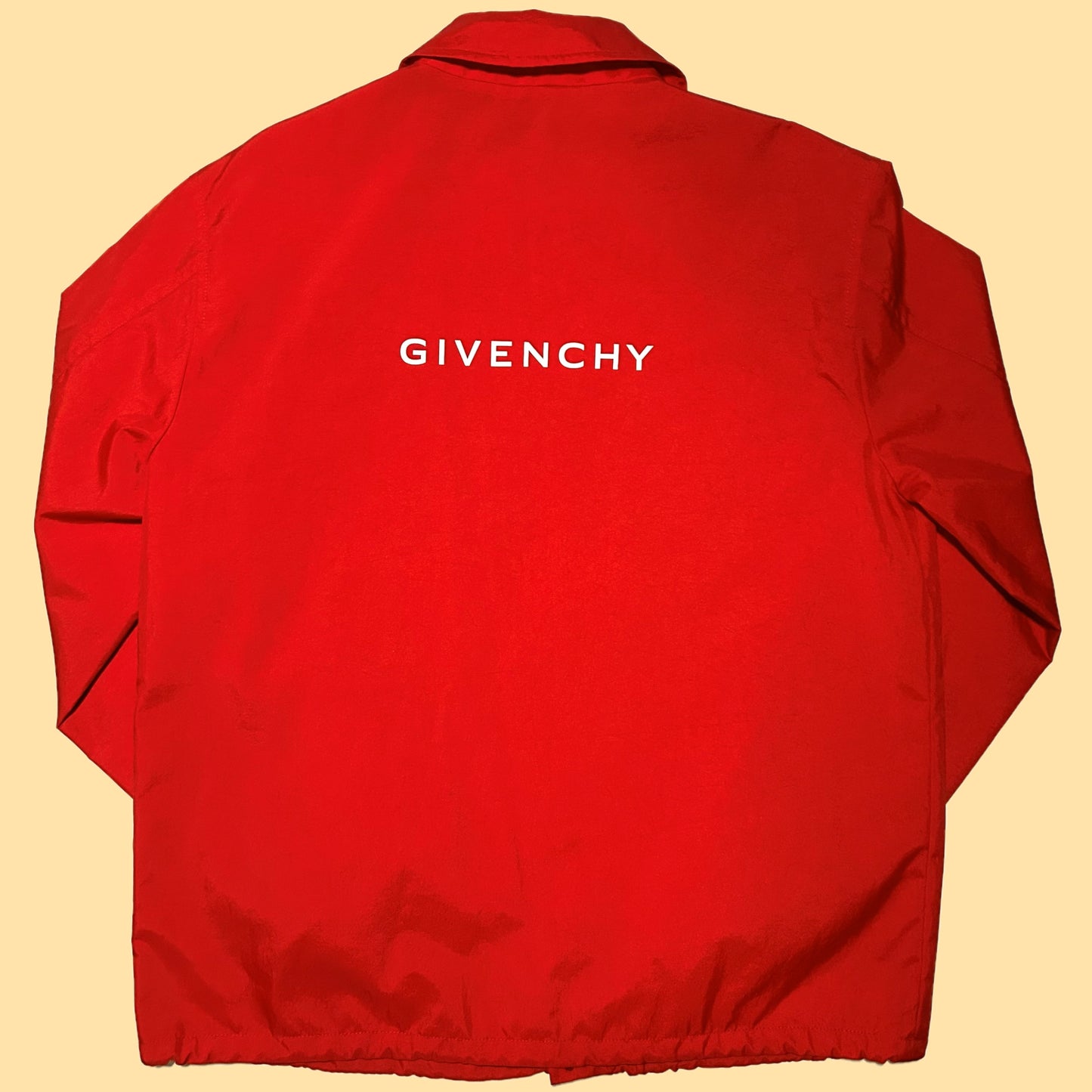 Givenchy Snap-Button Windbreaker Jacket - 2XL - Red